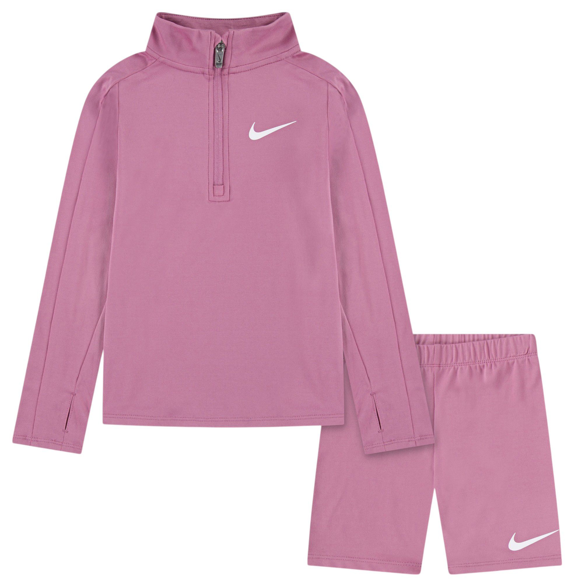Nike Little Girls' One 1/4-Zip Jacket and Shorts Set product image