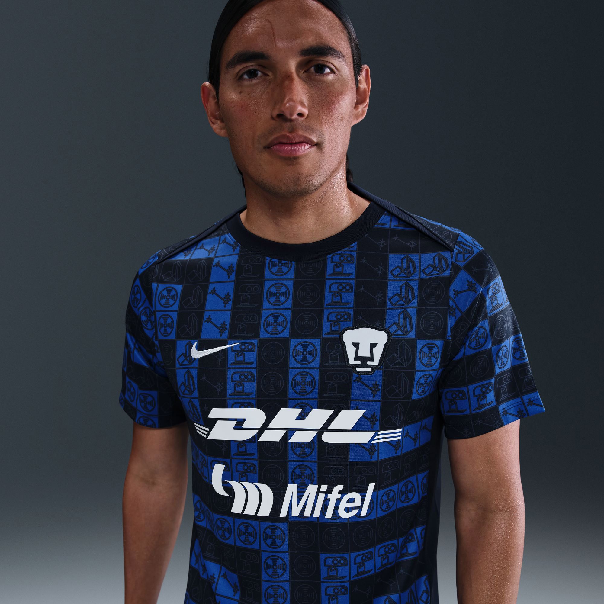 Nike Adult Pumas UNAM 2025-26 Navy Home Prematch Jersey product image