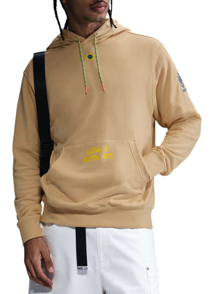 Nike Men's Brazil Tan Logo Pullover Hoodie product image