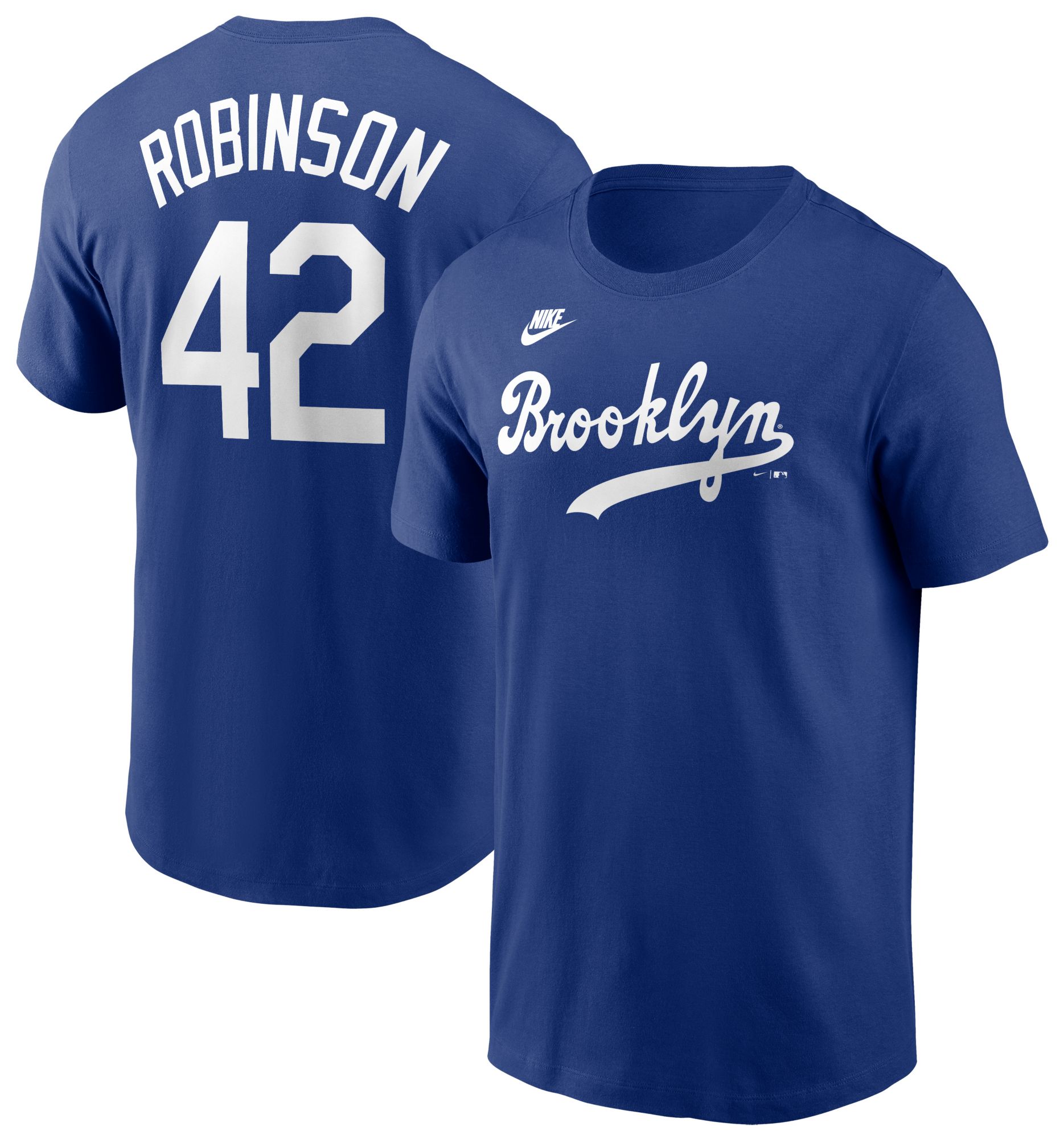 Nike Men's Brooklyn Dodgers Jackie Robinson #42 Blue Cooperstown T-Shirt product image