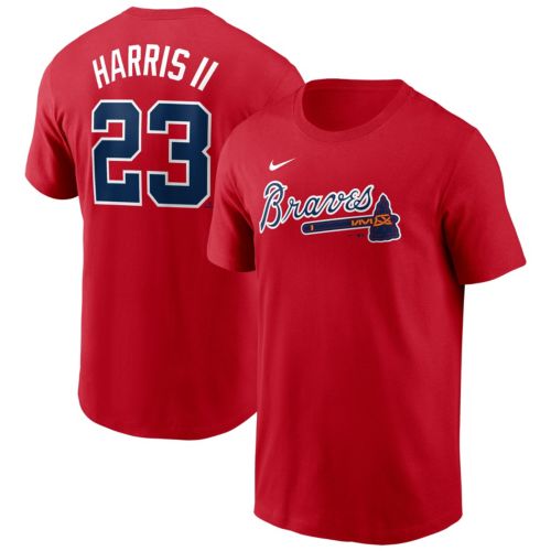 Nike Men's Atlanta Braves Ronald Acuña Jr. #13 Red T-Shirt