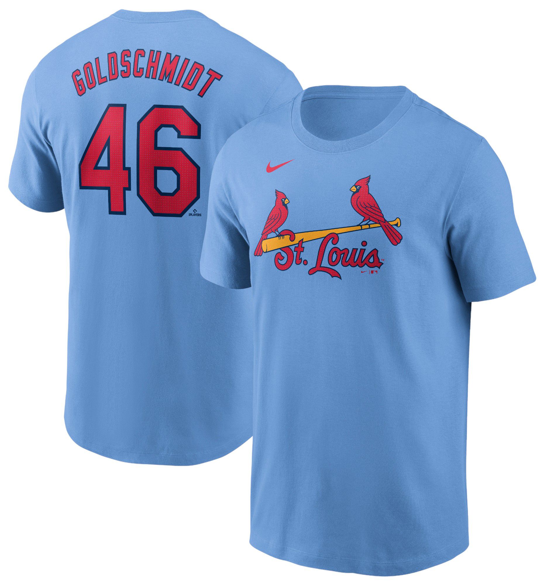 Nike Men's St. Louis Cardinals Paul Goldschmidt #46 Blue T-Shirt product image