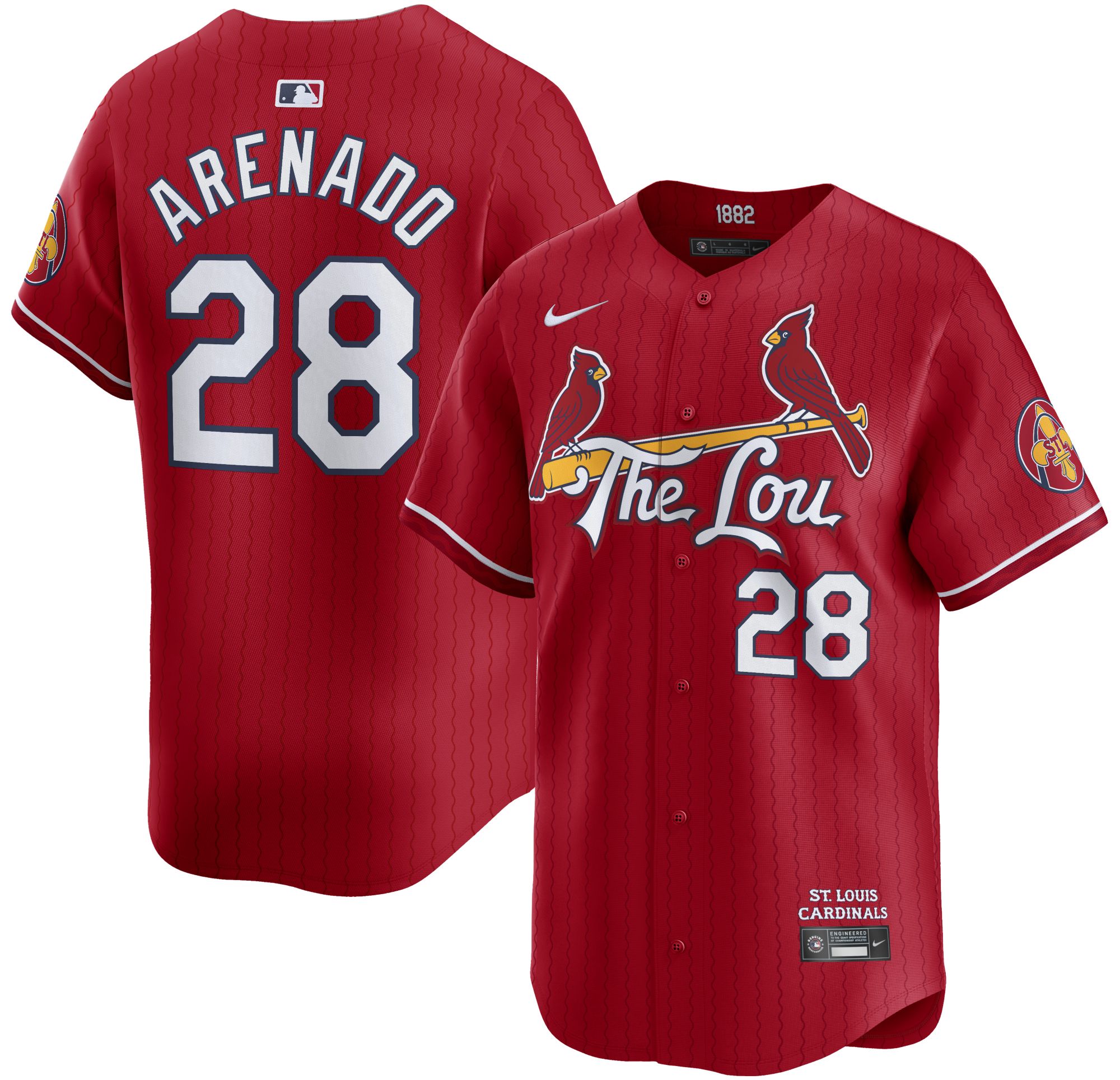 Nike Adult St. Louis Cardinals 2025 City Connect Red Nolan Arenado #40 Limited Jersey product image
