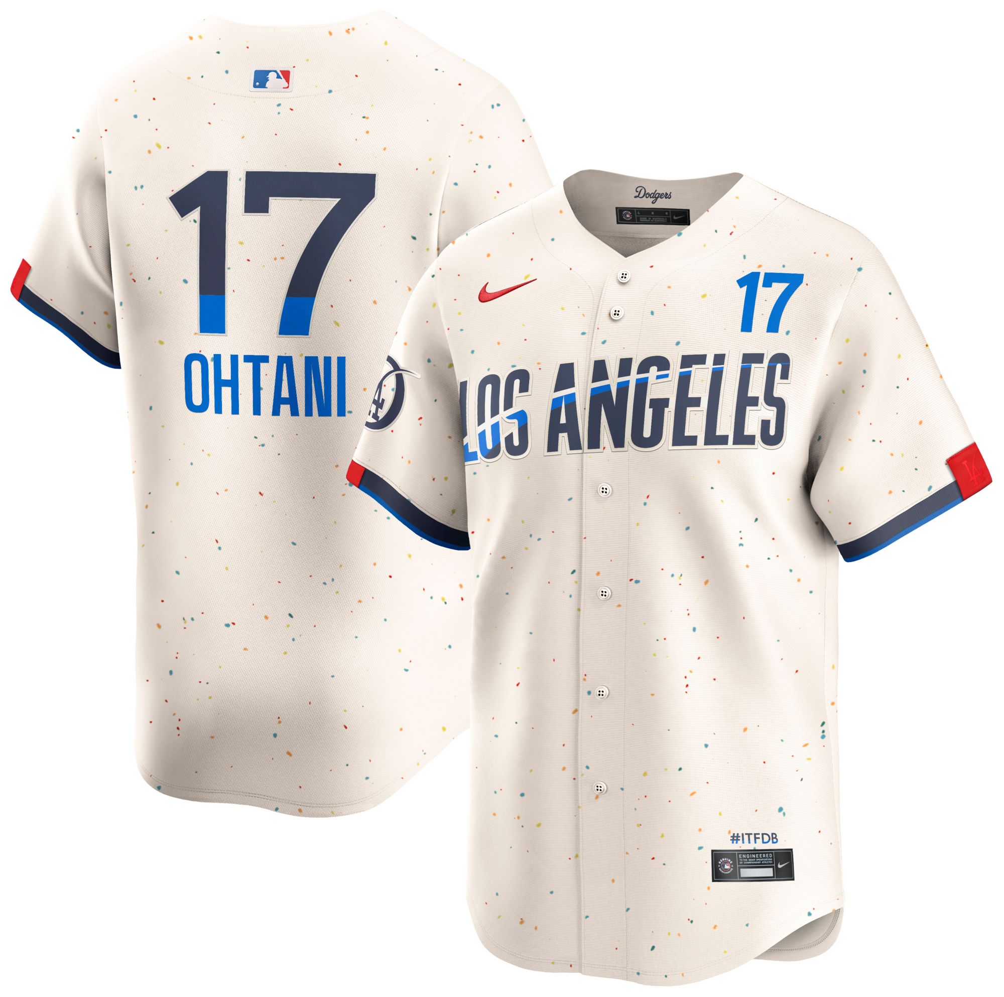 Nike Adult Los Angeles Dodgers 2025 City Connect Cream Shohei Ohtani #17 Limited Jersey product image