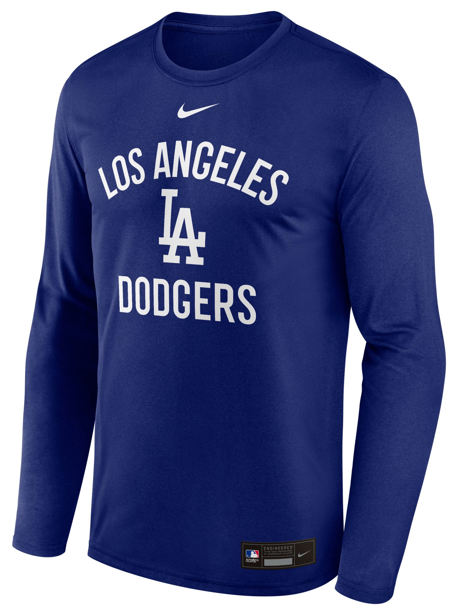 Nike Men's Los Angeles Dodgers Royal Authentic Collection Legend Long Sleeve T-Shirt product image