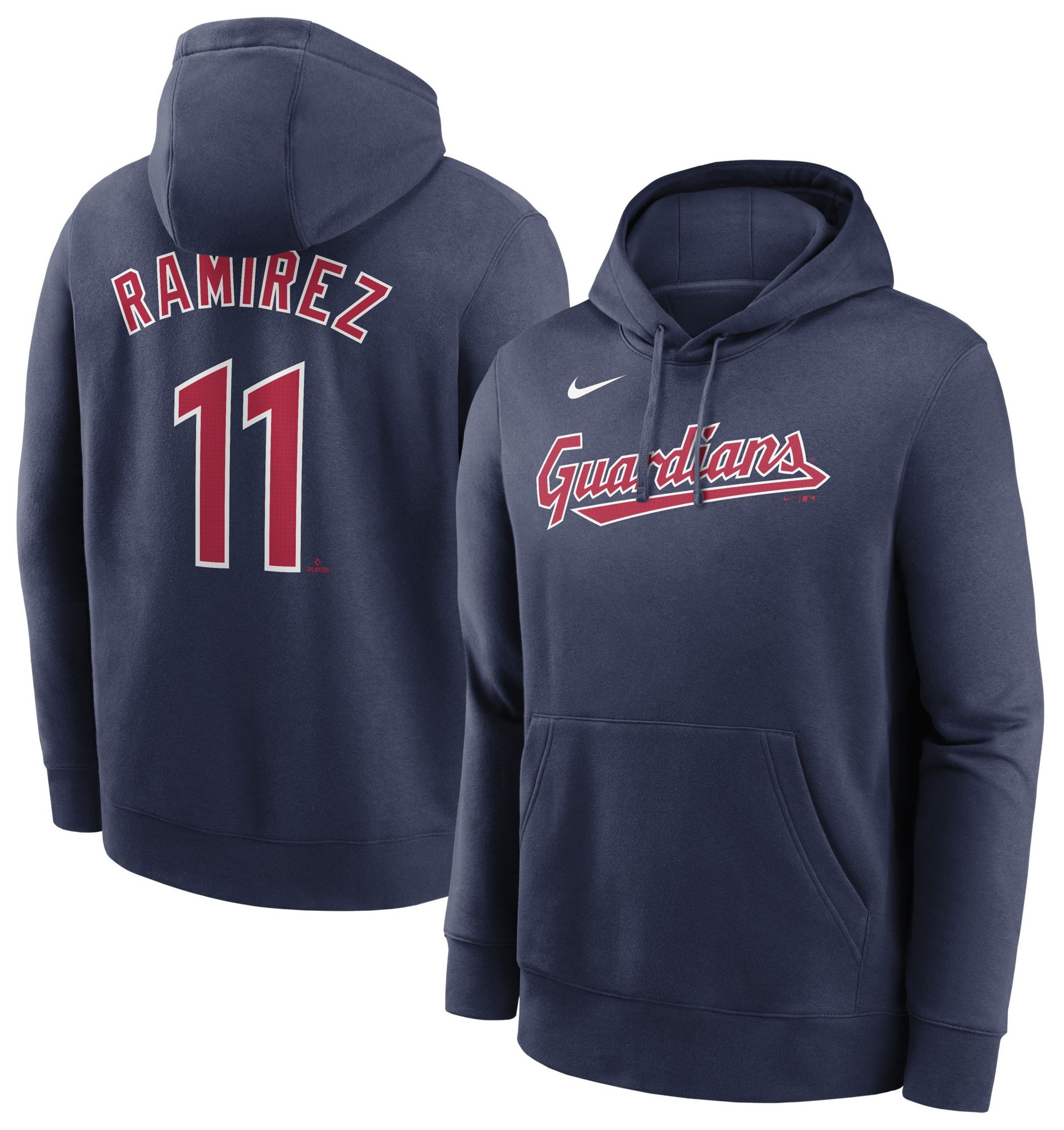 Nike Men's Cleveland Guardians Navy Jose Ramirez #11 Hoodie product image