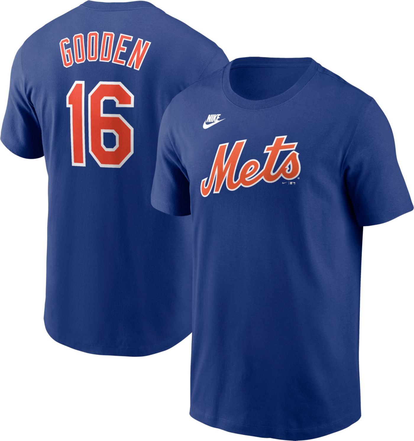 Nike Men s Replica New York Mets Dwight Gooden 16 Blue Cooperstown T Shirt Dick s Sporting Goods