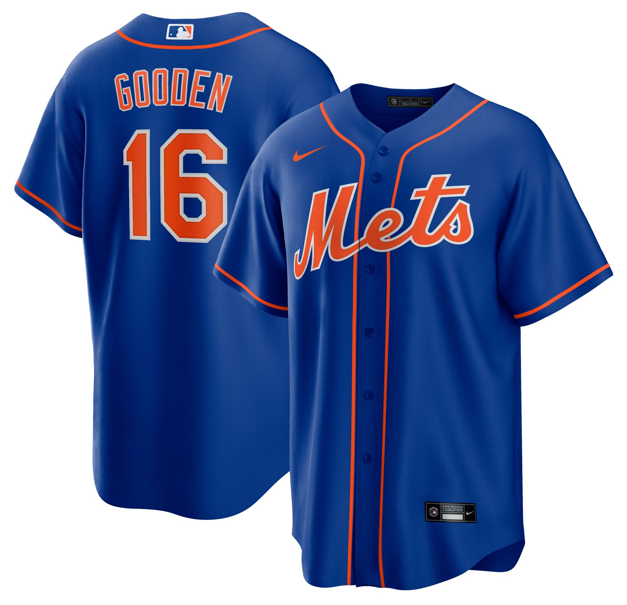 Nike Men's Replica New York Mets Dwight Gooden #16 Blue Cooperstown Cool Base Jersey product image