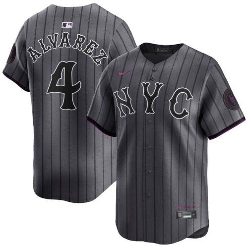 Nike Men's New York Mets Francisco Alvarez #4 White Limited Jersey