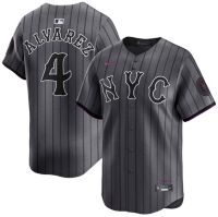 Nike Adult New York Mets City Connect Grey Francisco Alvarez #4