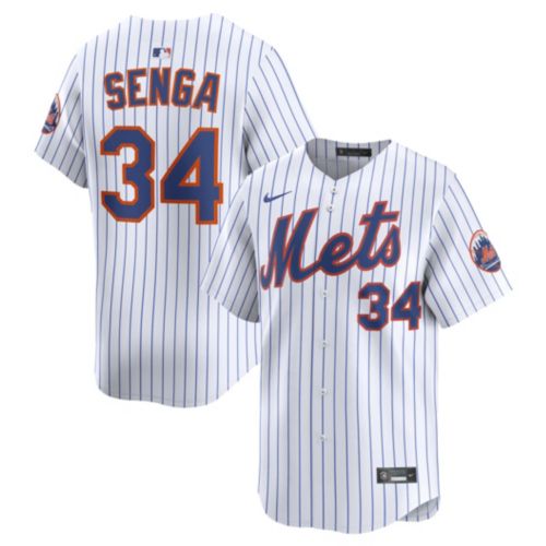 Nike Men's New York Mets Kodai Senga #34 Royal Cool Base Jersey