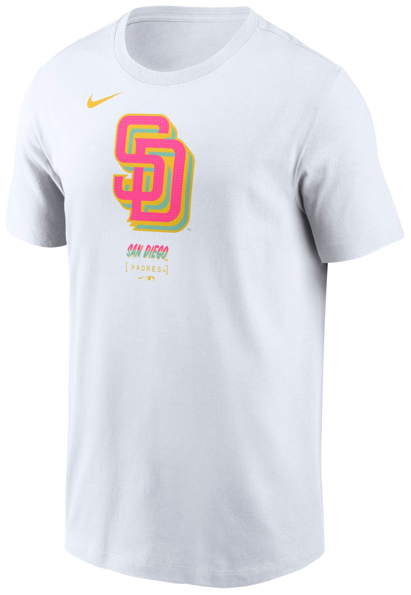 Nike Adult San Diego Padres City Connect White Logo Cotton T-Shirt product image