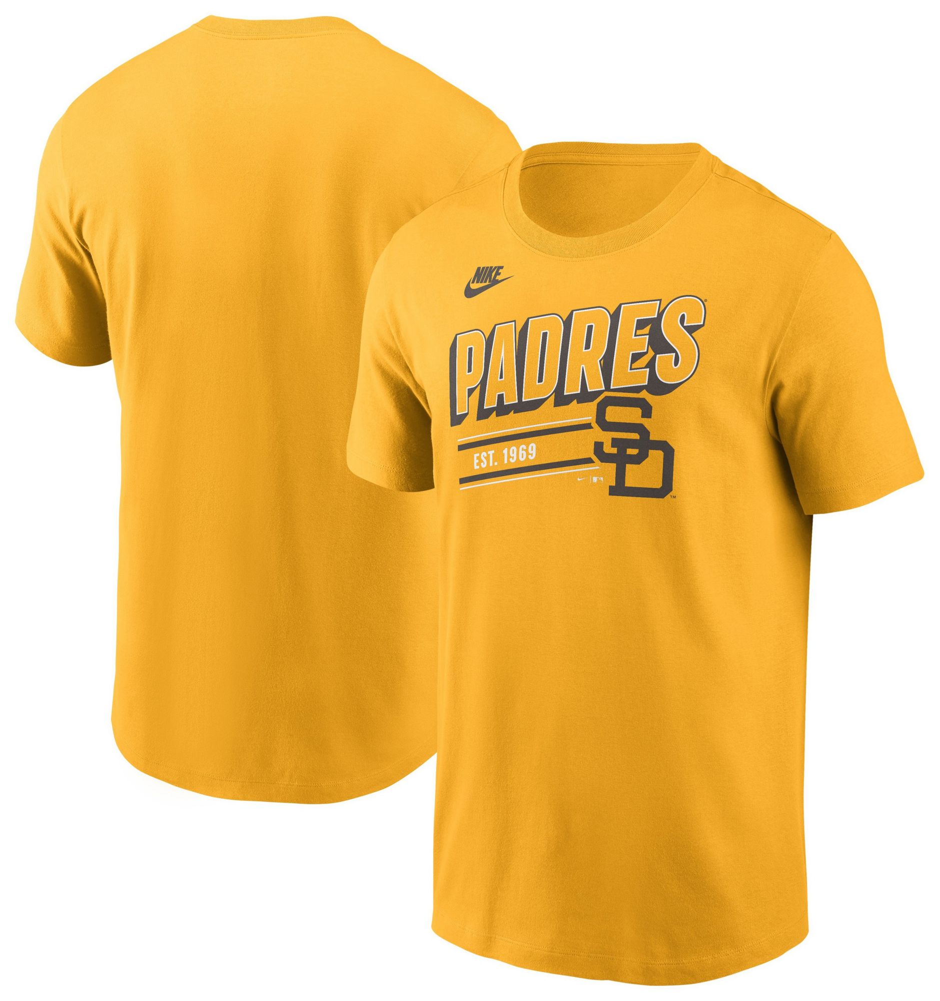Nike Men's San Diego Padres Yellow Retro Cooperstown T-Shirt product image