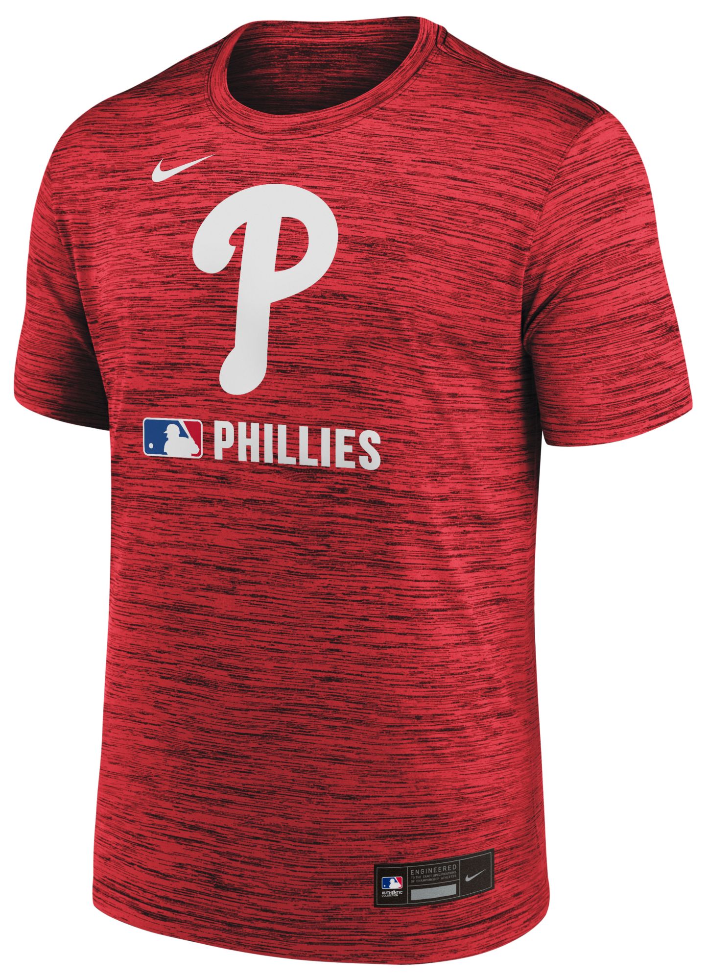 Nike Men's Philadelphia Phillies Red Authentic Collection Velocity T-Shirt product image