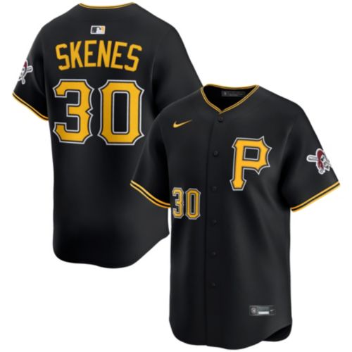 Nike Adult Pittsburgh Pirates Paul Skenes #30 Black Limited Jersey