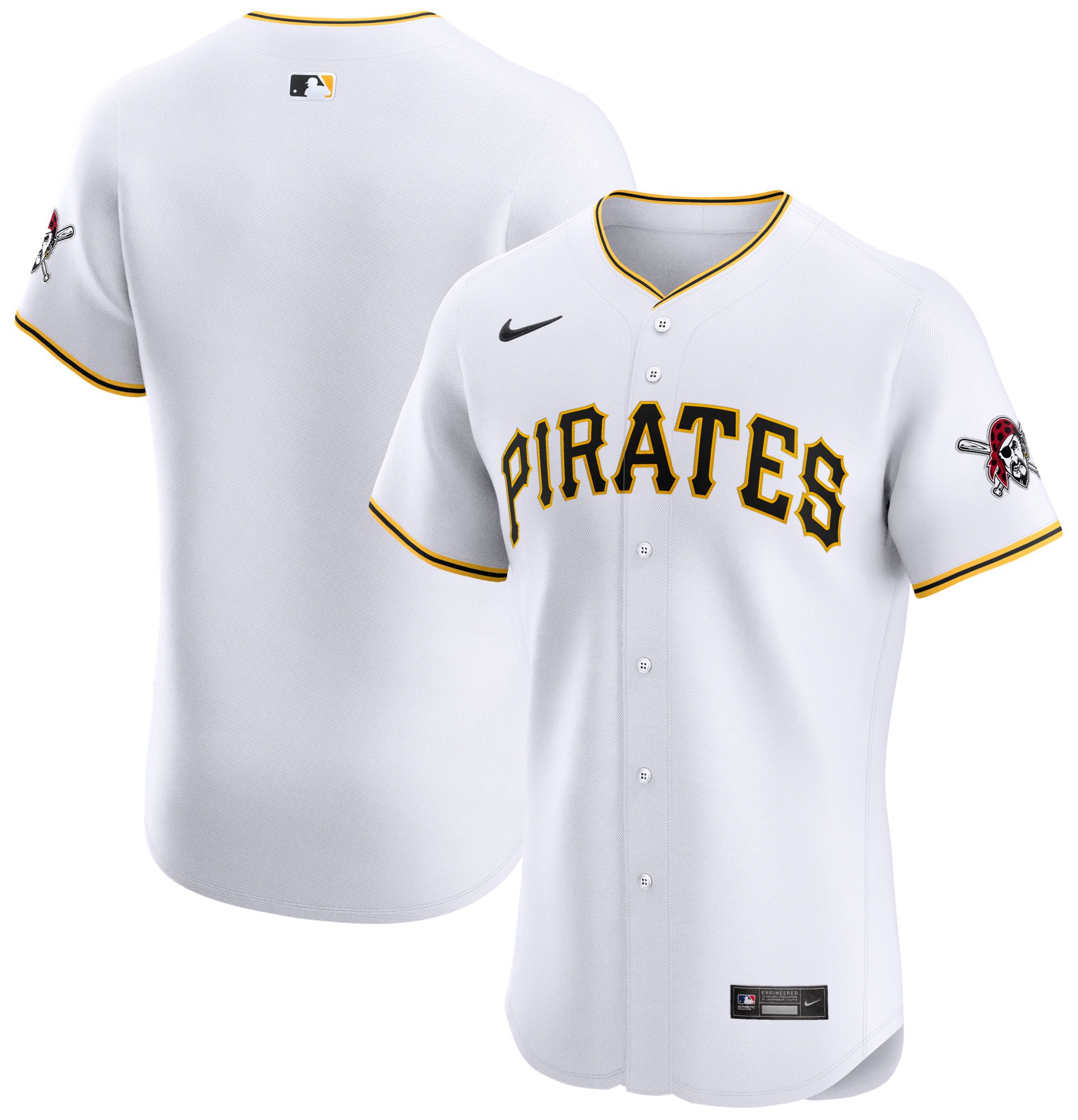 Nike Men's Pittsburgh Pirates Elite Home White Jersey product image