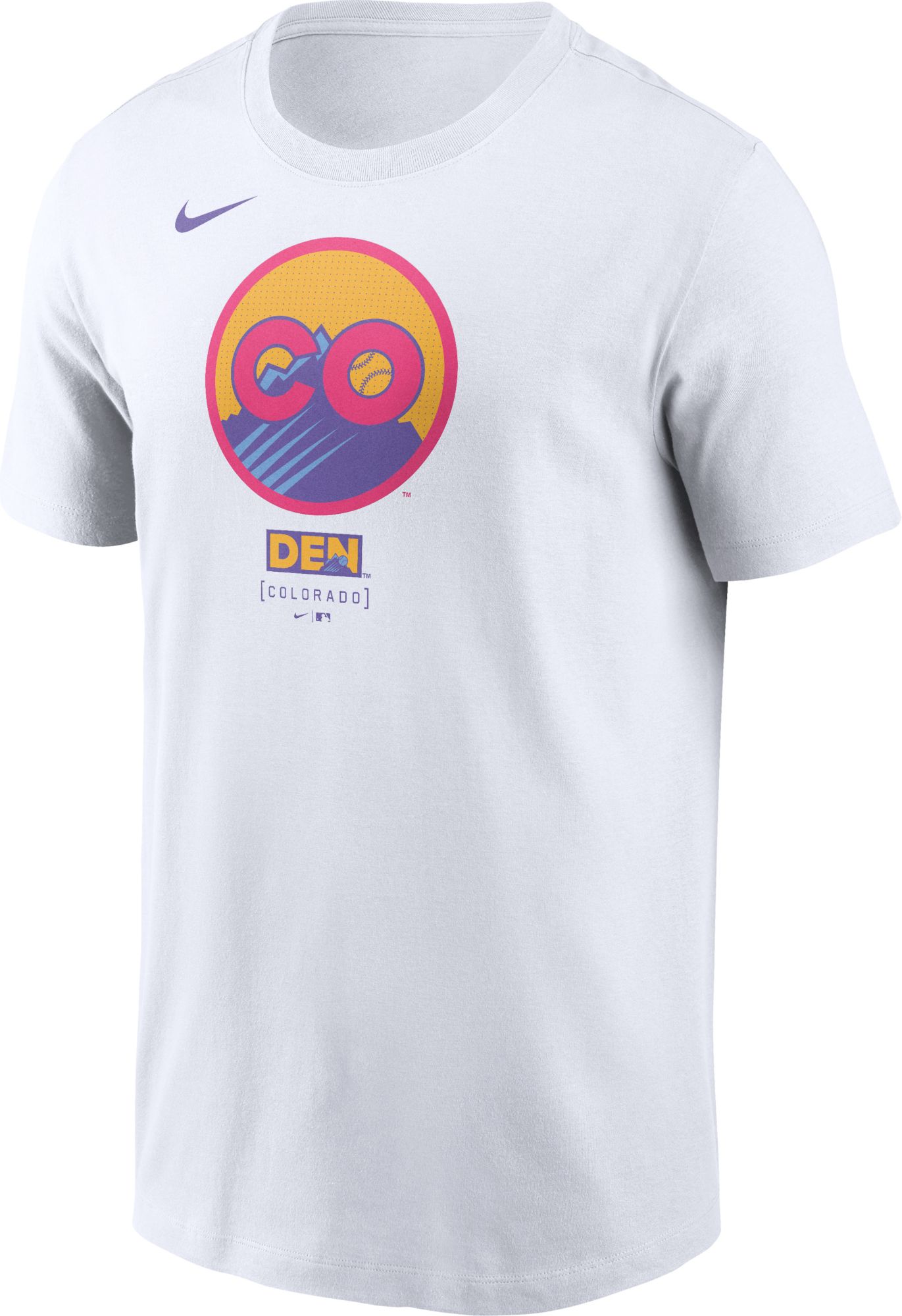 Nike Men's Colorado Rockies City Connect Logo Cotton T-Shirt product image