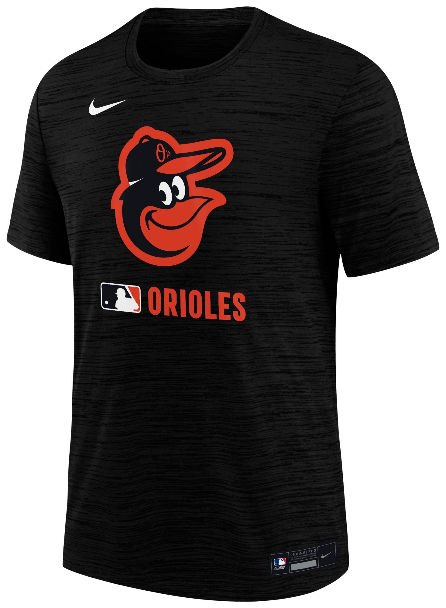 Nike Men's Baltimore Orioles Black Authentic Collection Velocity T-Shirt product image