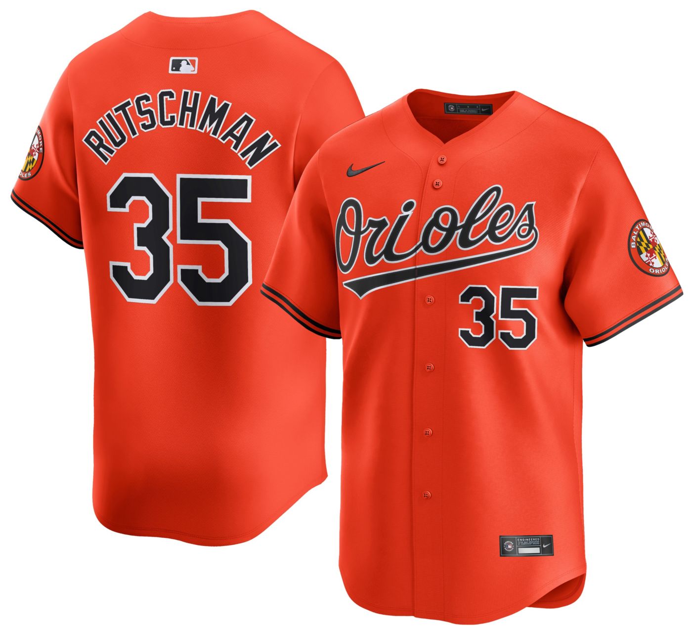 Nike Men s Baltimore Orioles Adley Rutschman 35 Orange Limited Vapor Jersey Dick s Sporting Goods