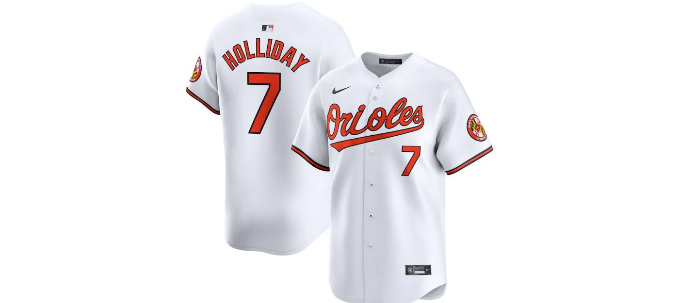 Nike Men s Baltimore Orioles Jackson Holliday 7 White Limited Vapor Jersey Dick s Sporting Goods