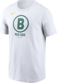 Nike Men's Boston Red Sox 2025 City Connect Logo White Cotton T-Shirt
