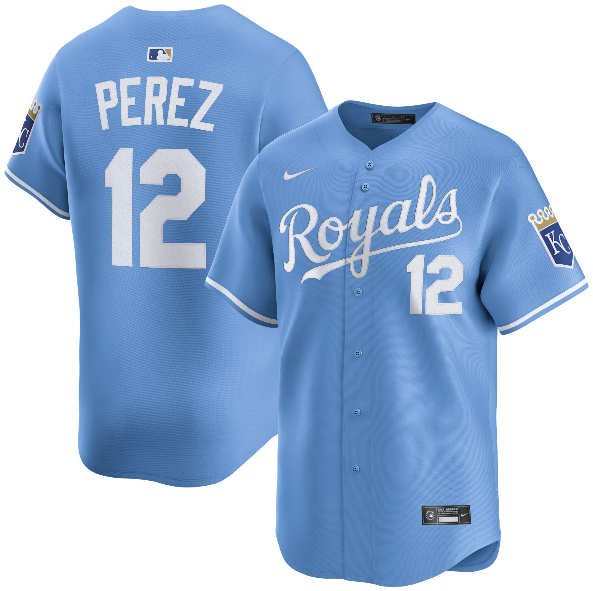 Nike Adult Kansas City Royals Salvador Perez #12 Blue Limited Jersey product image