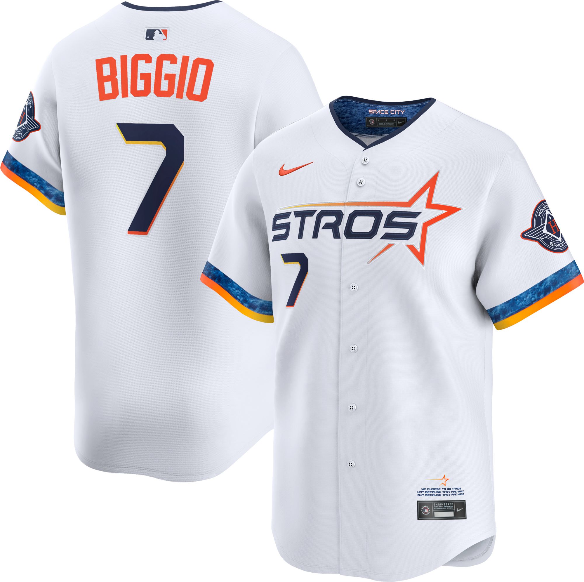 Nike Men's Houston Astros Craig Biggio #7 City Connect Limited Vapor Jersey product image