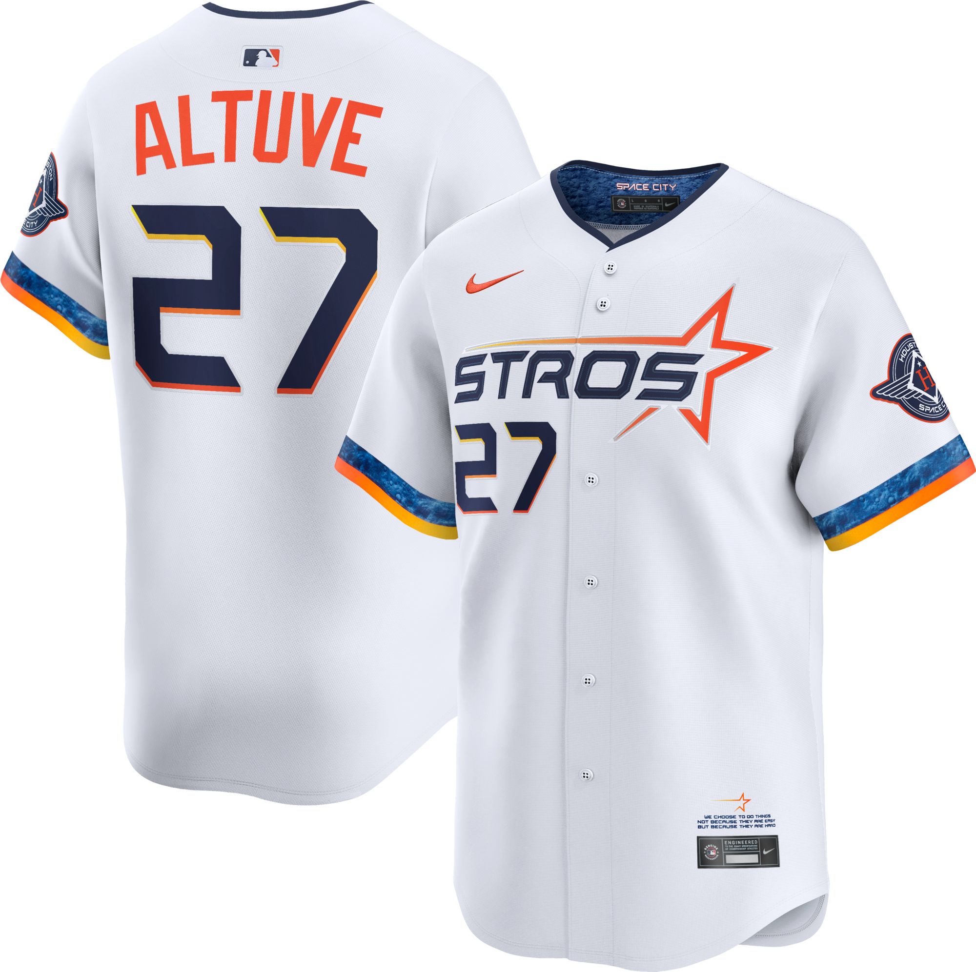Nike Men's Houston Astros Jose Altuve #27 City Connect Limited Vapor Jersey product image