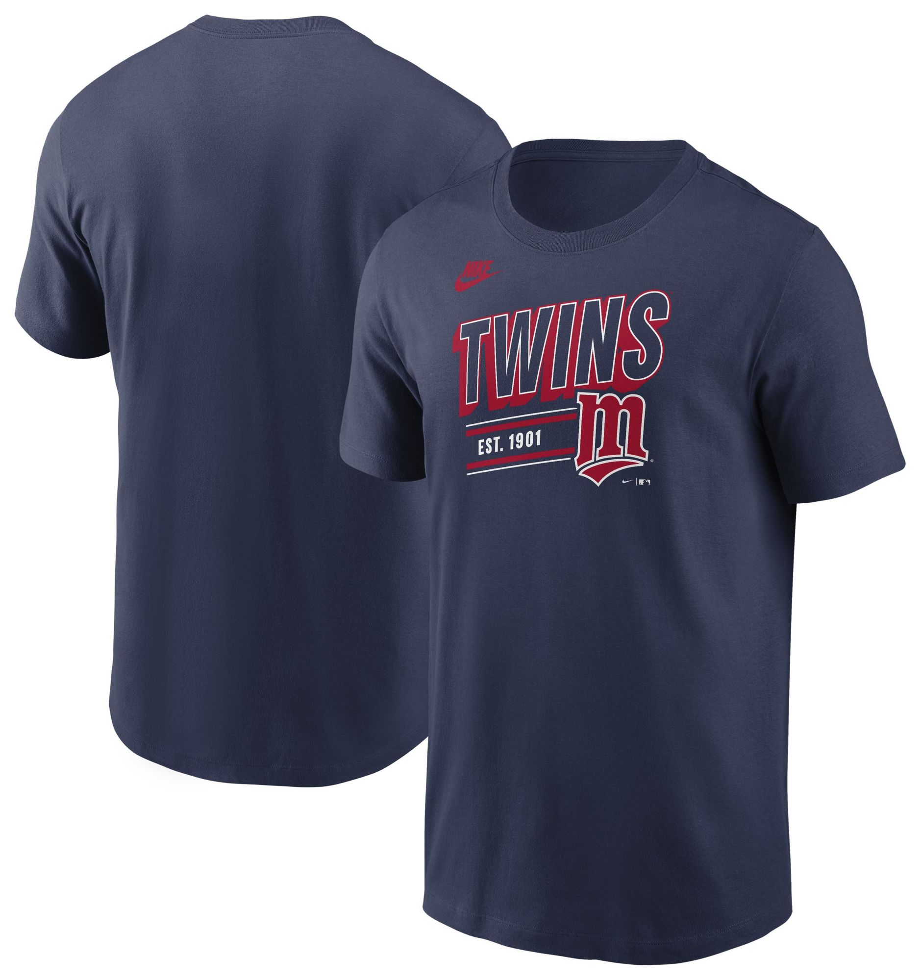 Nike Men's Minnesota Twins Navy Retro Logo T-Shirt product image