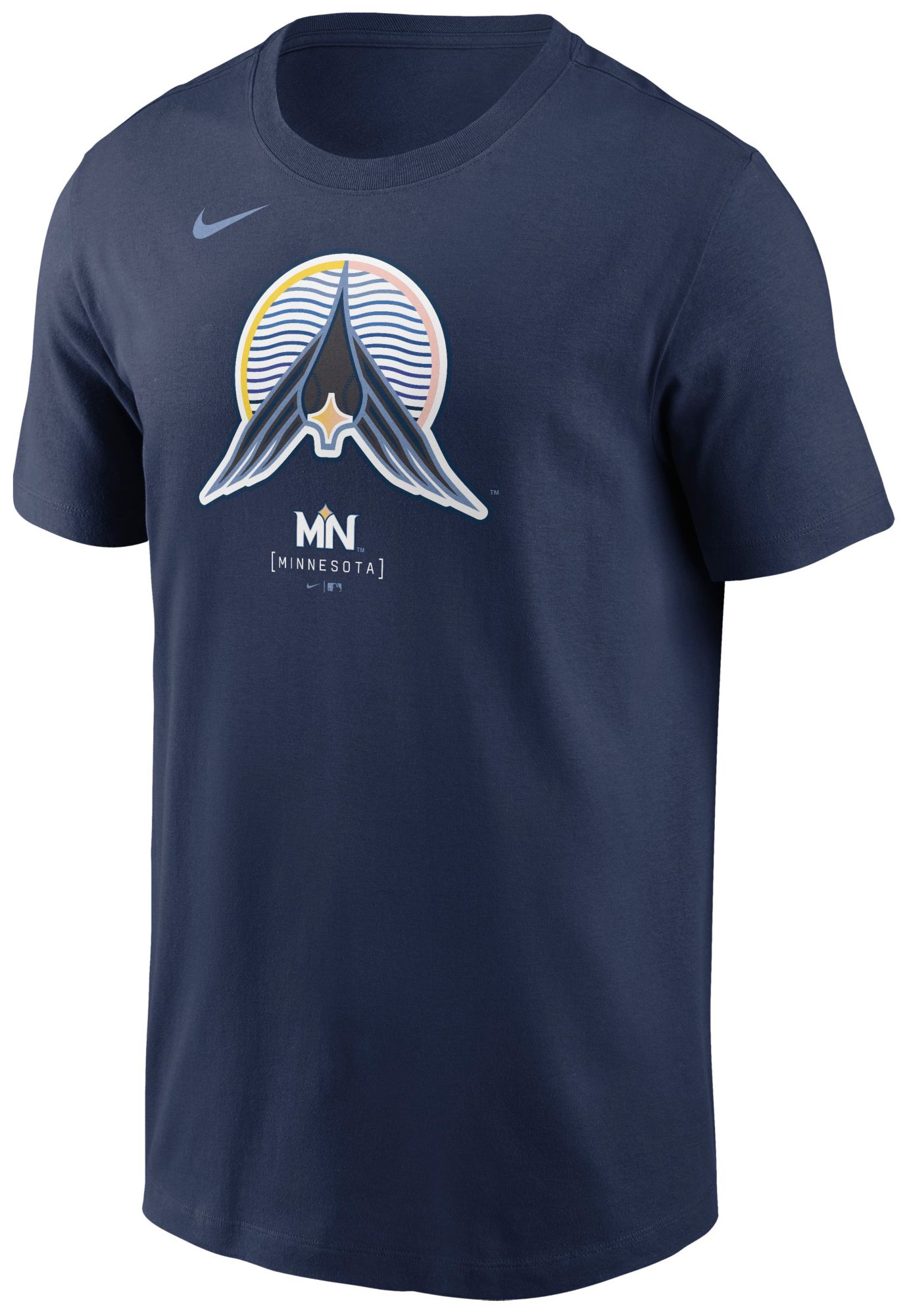 Nike Adult Minnesota Twins City Connect Navy Logo Cotton T-Shirt product image