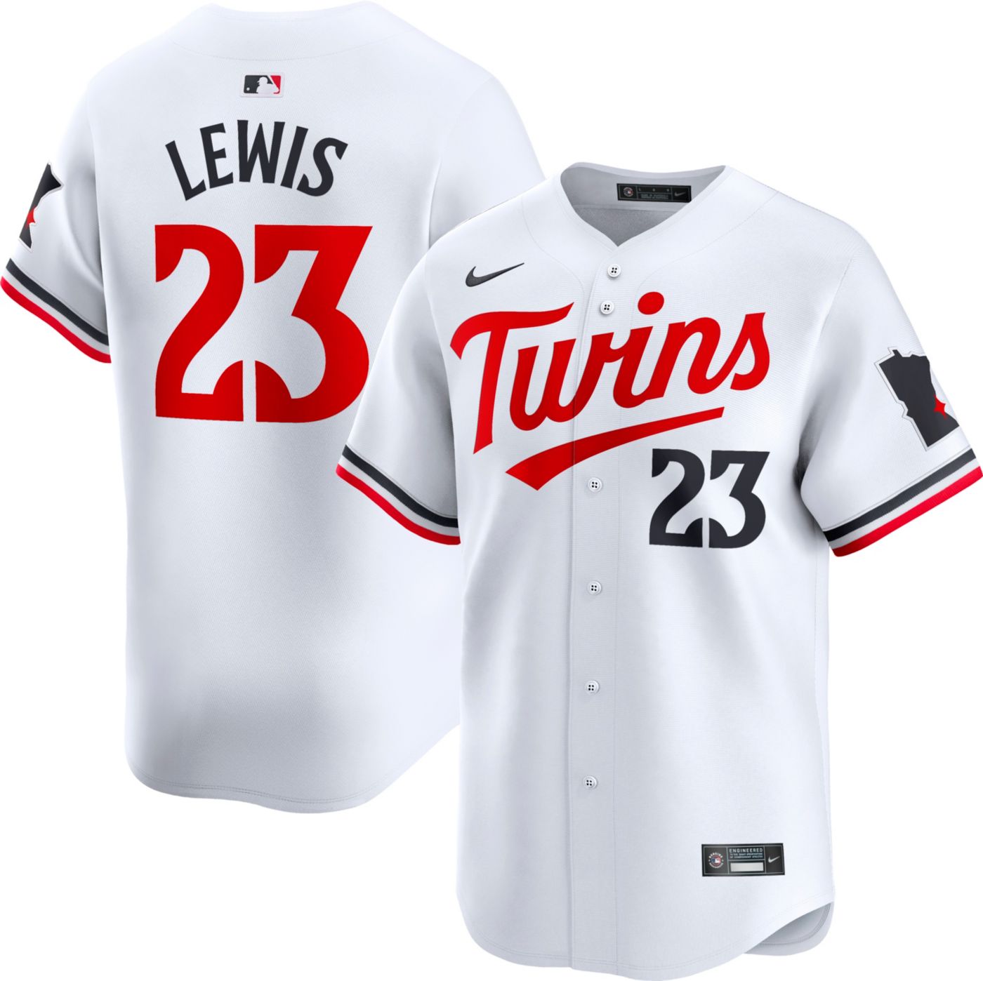 Nike Men s Minnesota Twins Royce Lewis 23 White Limited Vapor Jersey Dick s Sporting Goods