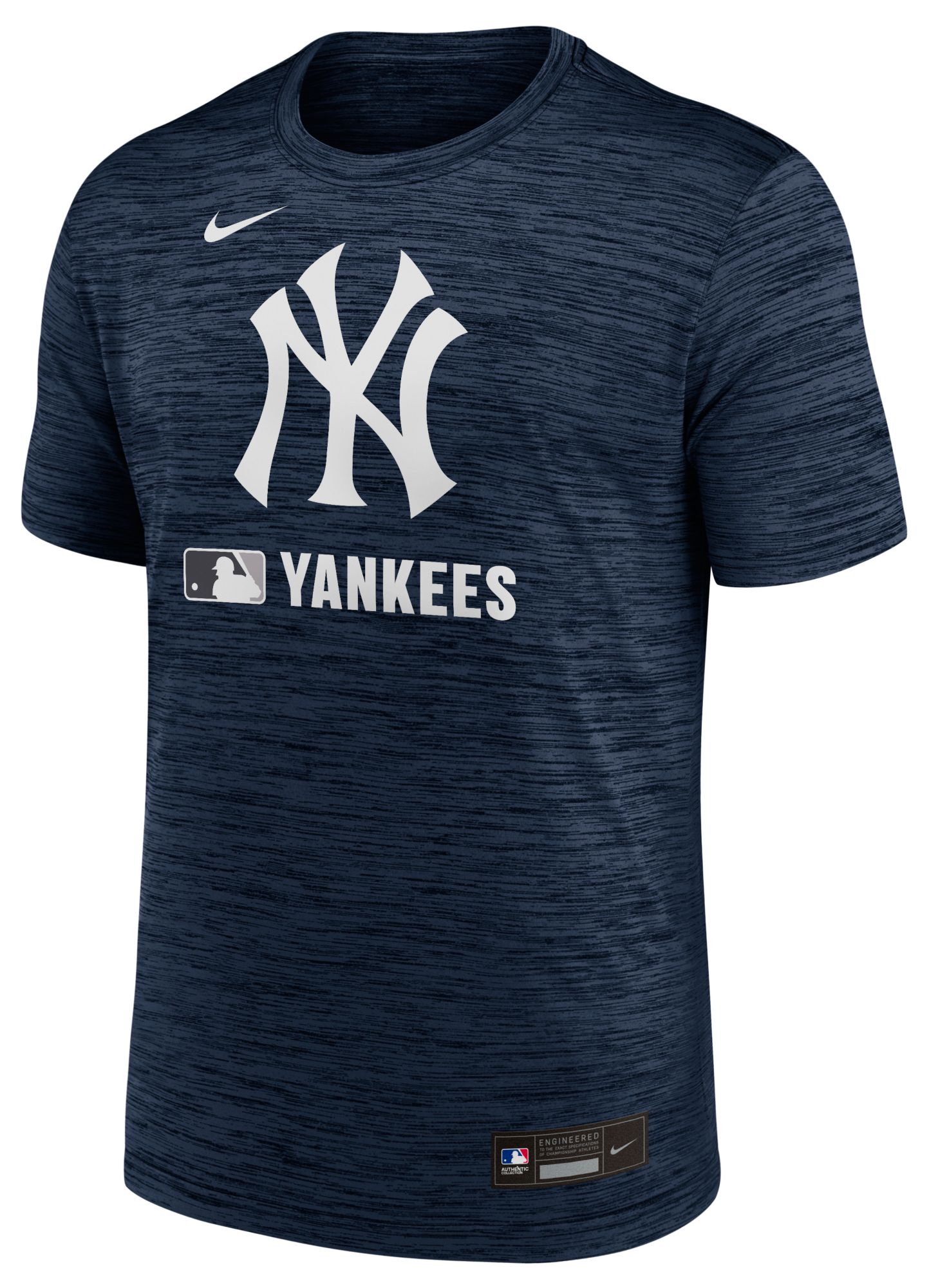 Nike Men's New York Yankees Blue Authentic Collection Velocity T-Shirt product image
