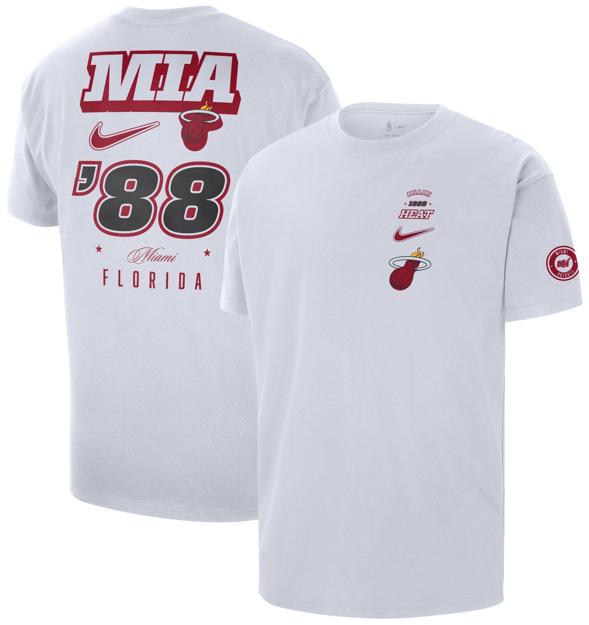 Nike Adult Miami Heat Courtside Varsity T-Shirt product image
