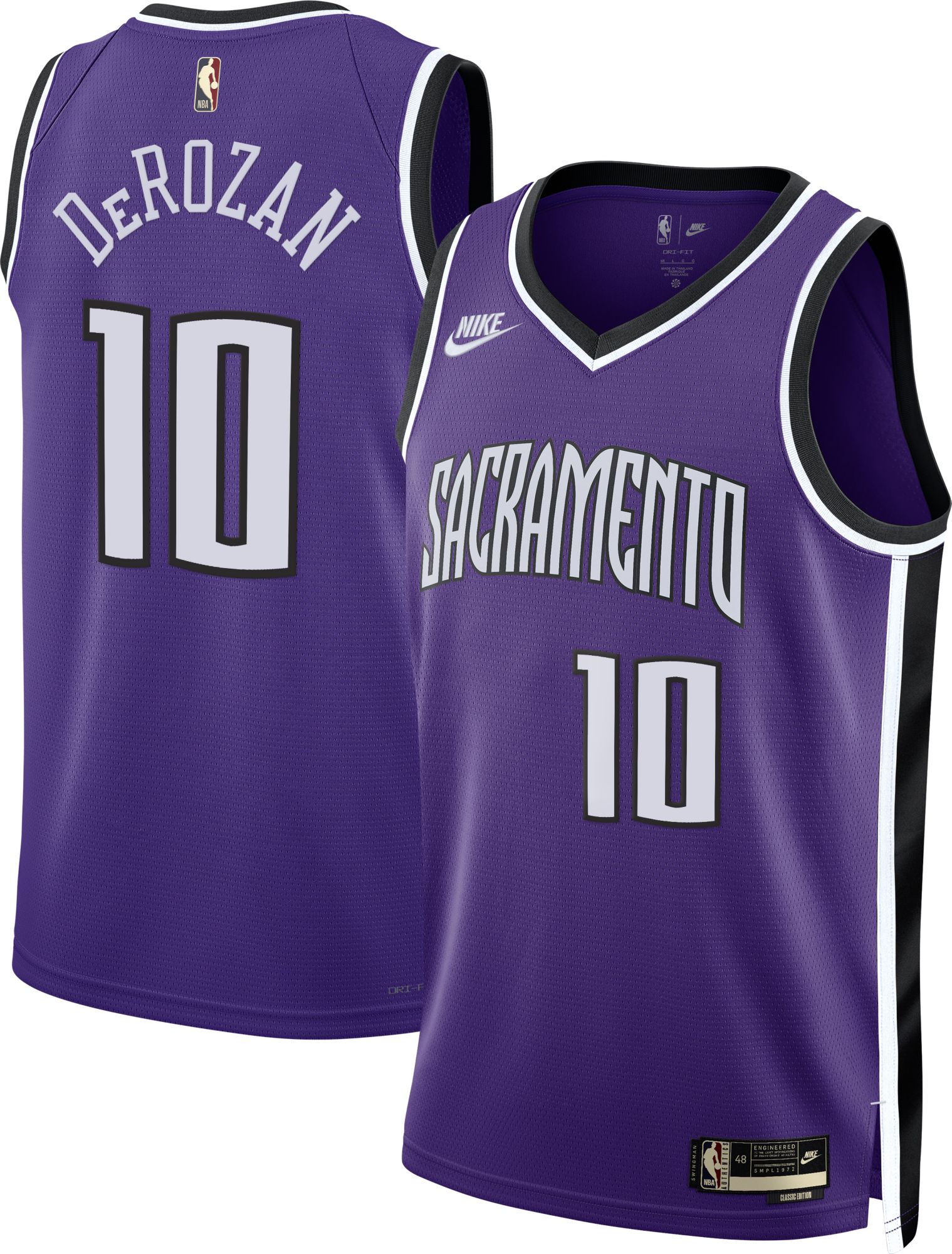 Nike Adult Sacramento Kings DeMar DeRozan #10 Hardwood Classics Swingman Jersey product image