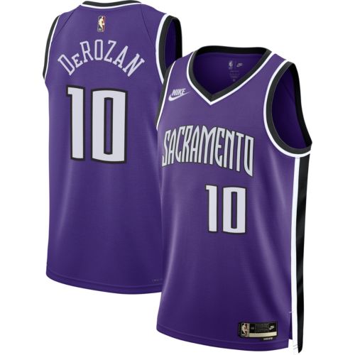 Nike Adult Sacramento Kings Zach LaVine #8 Purple Hardwood
