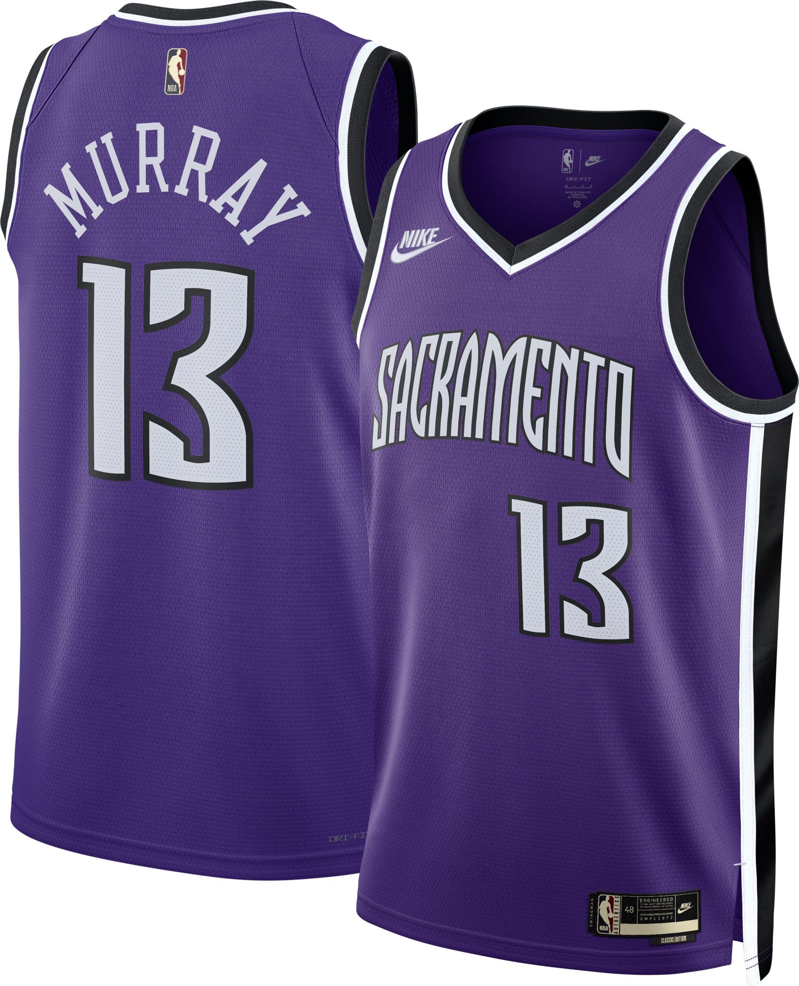 Nike Adult Sacramento Kings Keegan Murray #13 Hardwood Classics Swingman Jersey product image