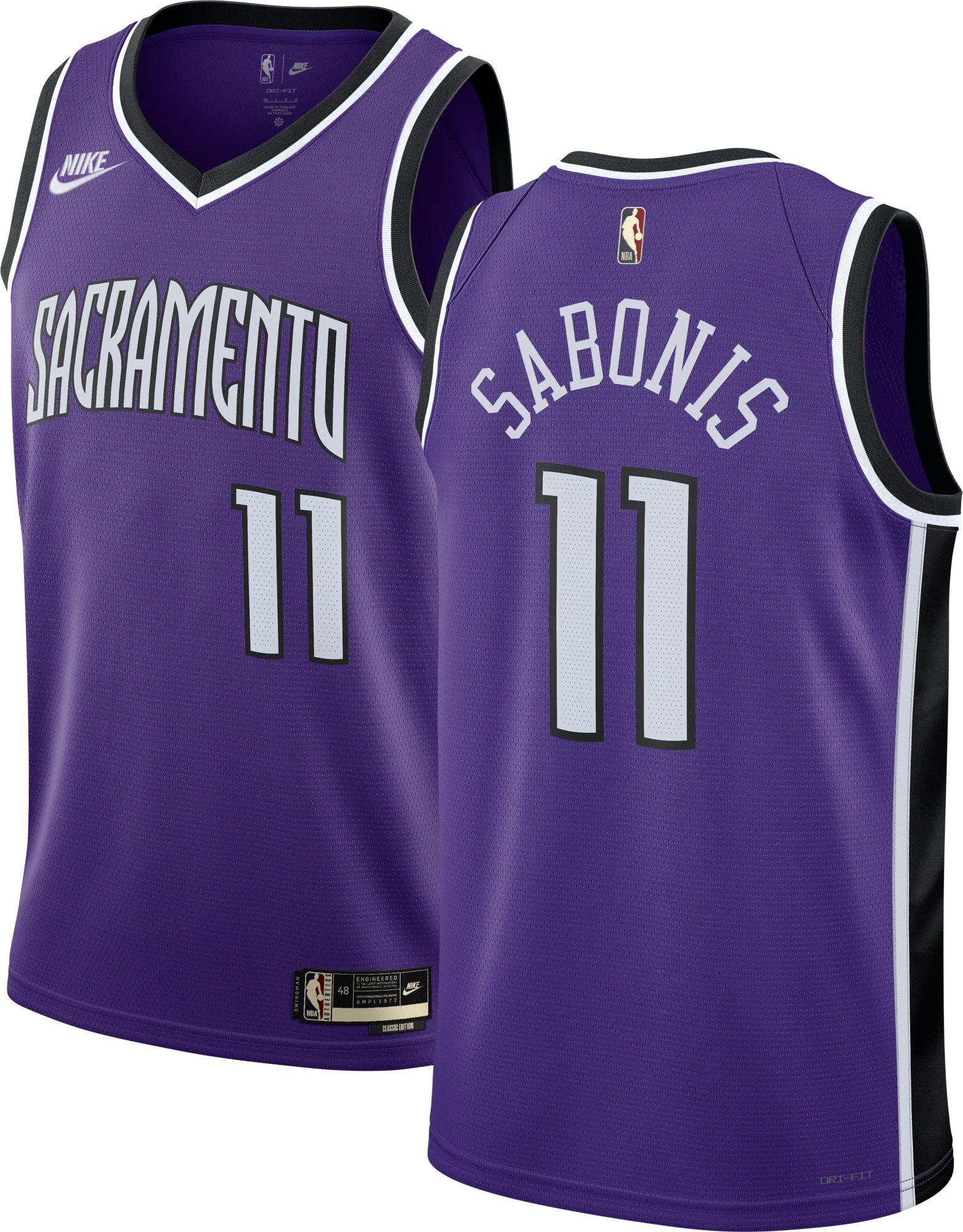 Nike Adult Sacramento Kings Domantas Sabonis #11 Hardwood Classics Swingman Jersey product image