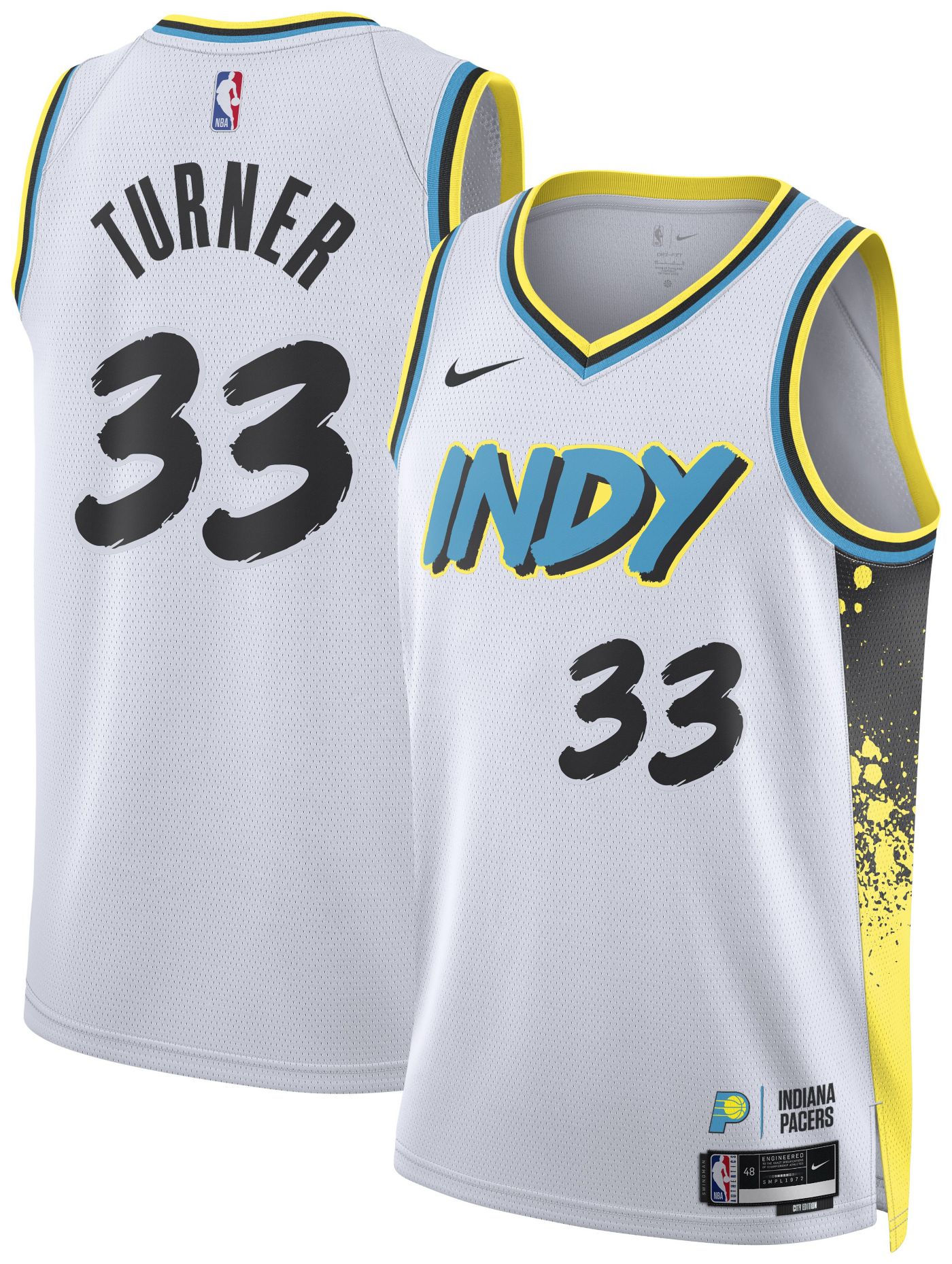 Nike Adult 2024 25 City Edition Indiana Pacers Myles Turner 33 Jersey Dick s Sporting Goods