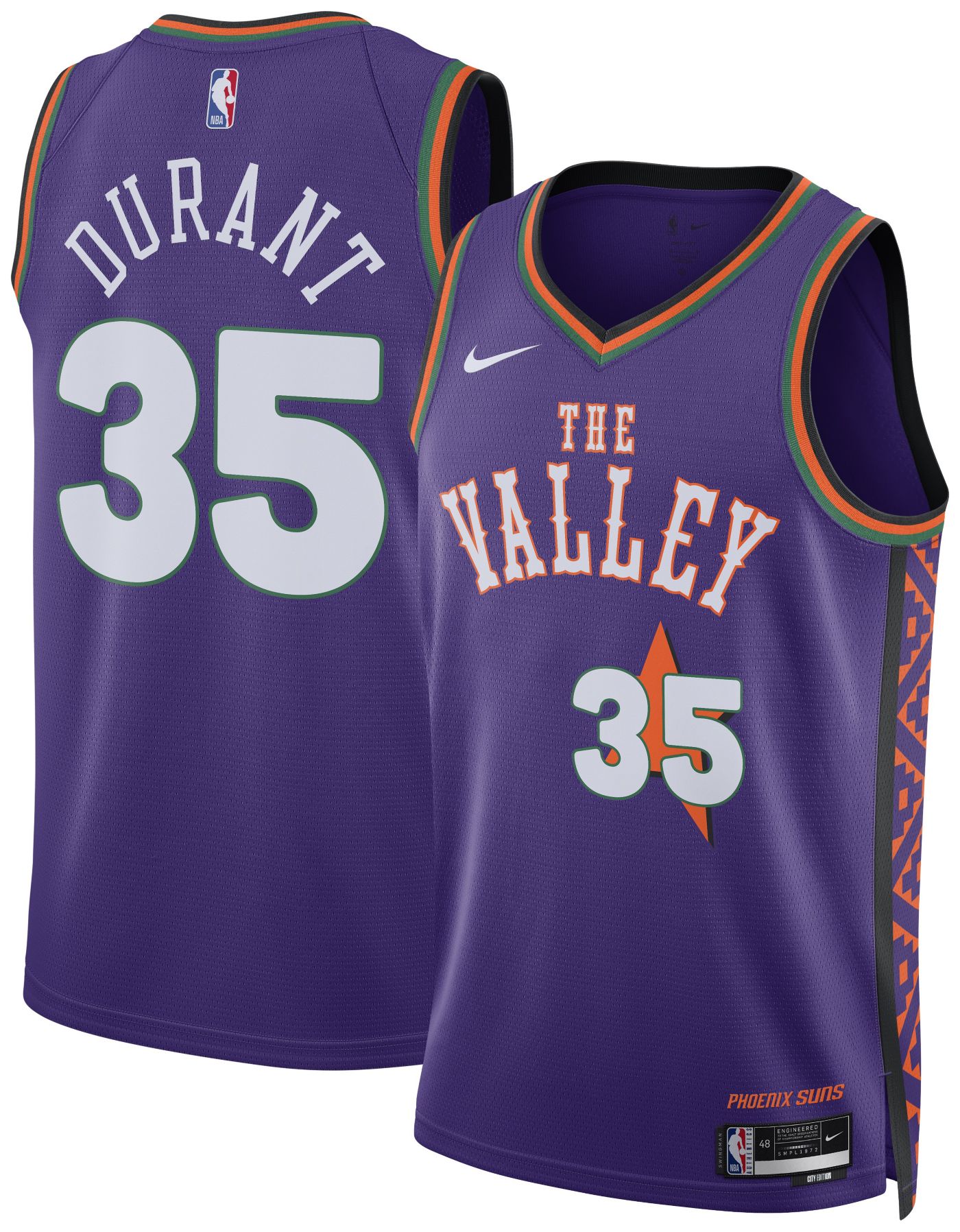 Kevin Durant #35 Phoenix outlet Suns Jersey Classic Edition Adult Medium New