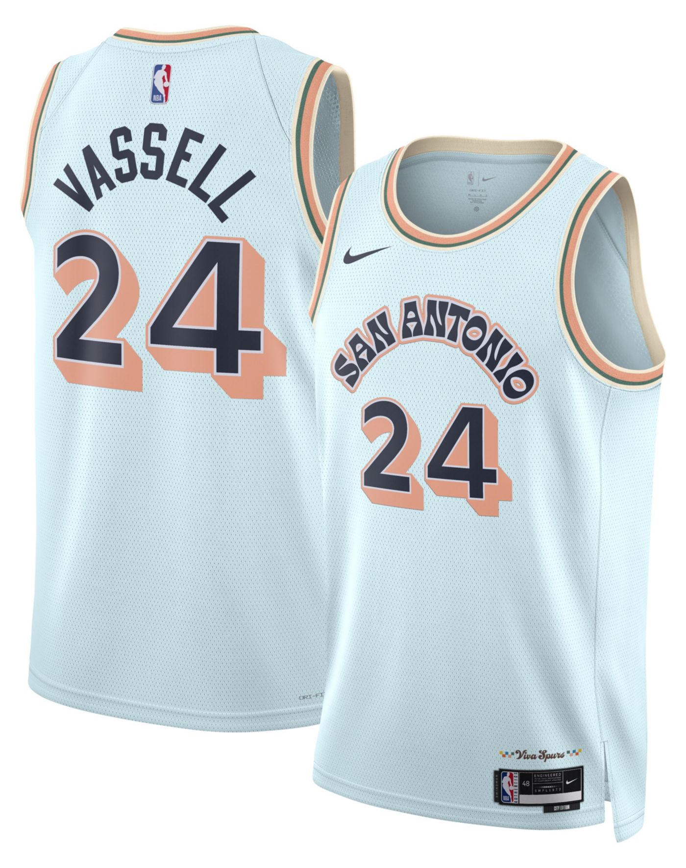 Nike Adult 2024 25 City Edition San Antonio Spurs Devin Vassell 24 Jersey Dick s Sporting Goods