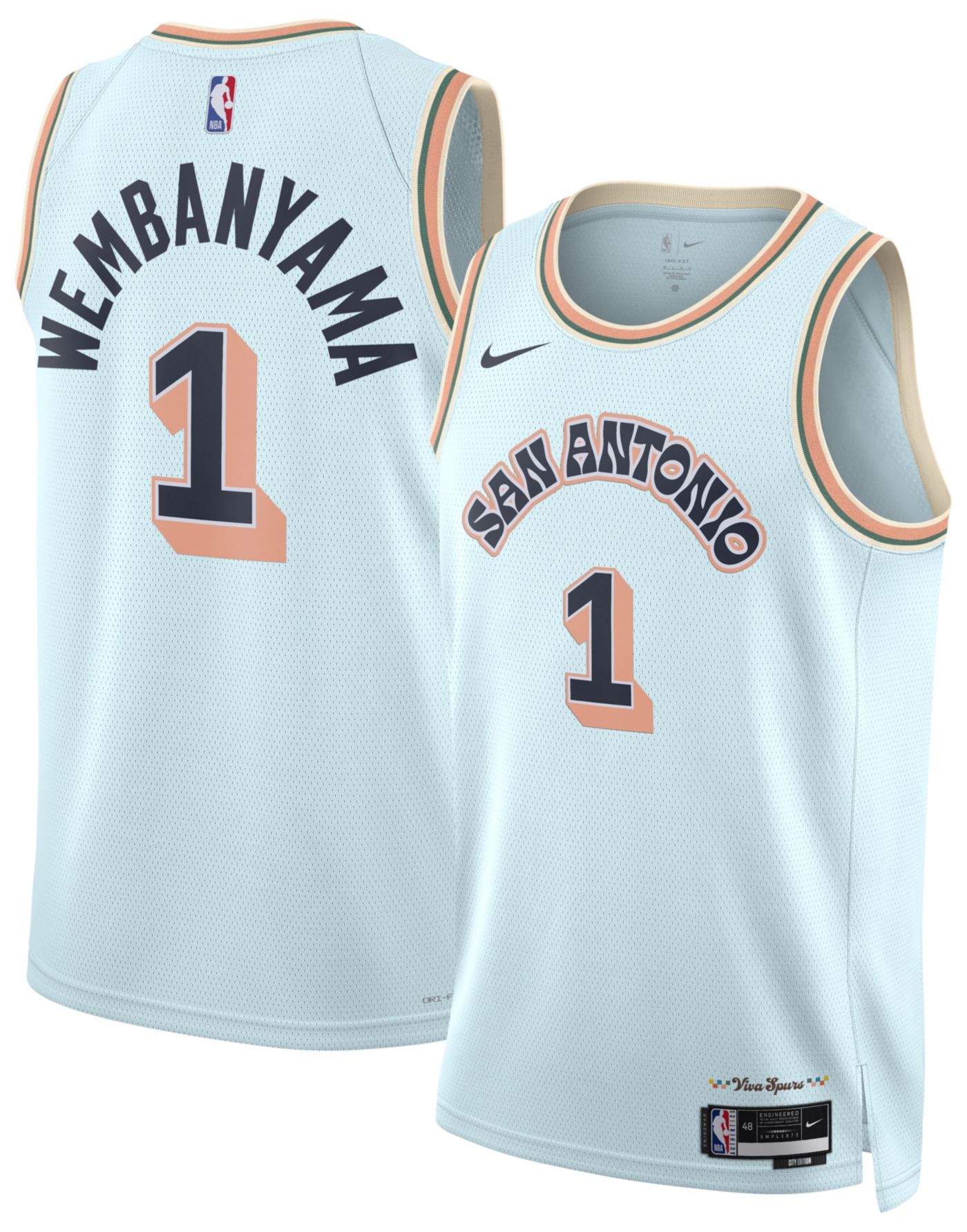 Nike Adult 2024 25 City Edition San Antonio Spurs Victor Wembanyama 1 Jersey Dick s Sporting Goods