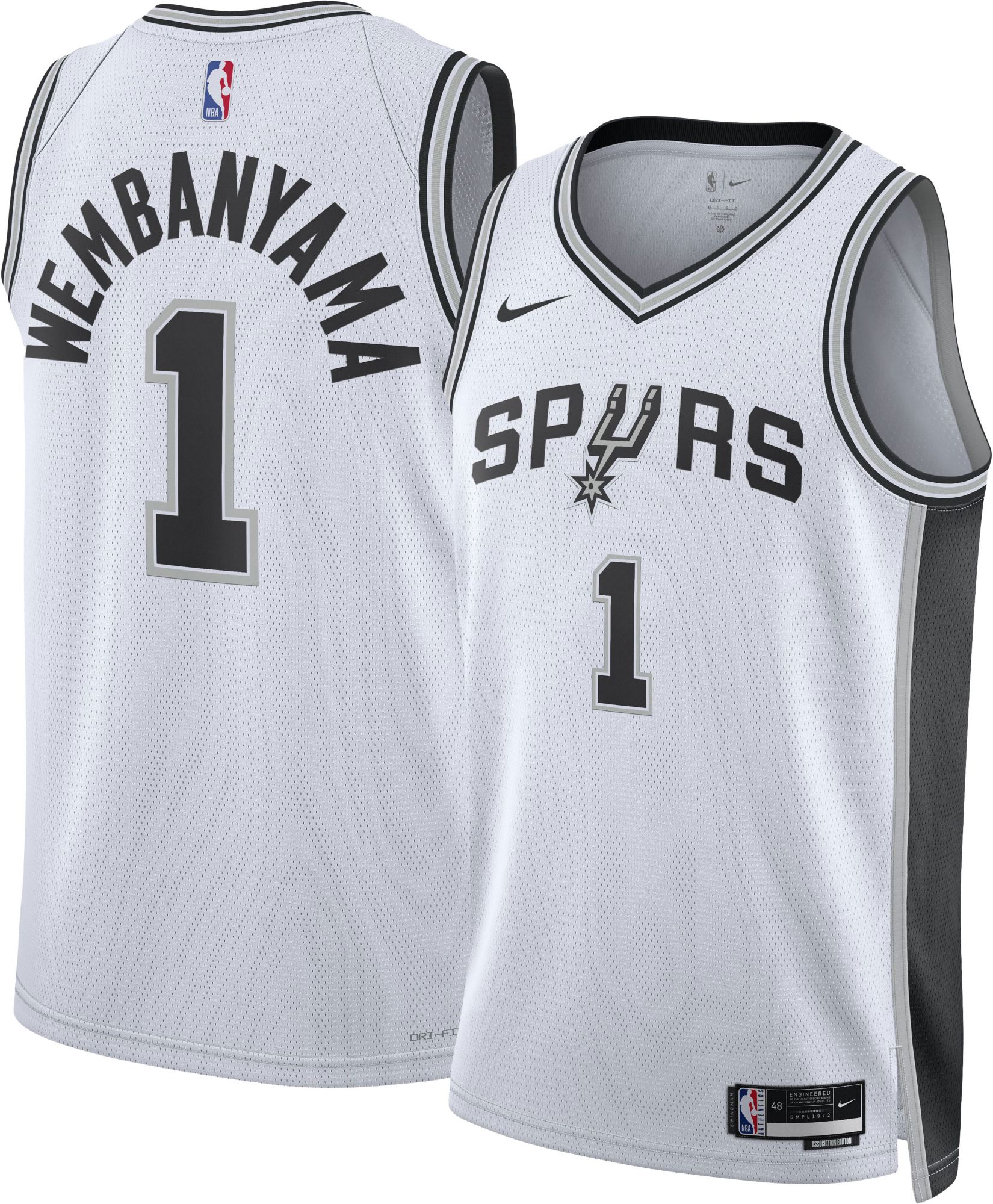 Nike Adult San Antonio Spurs Victor Wembanyama #1 Swingman Association Jersey product image