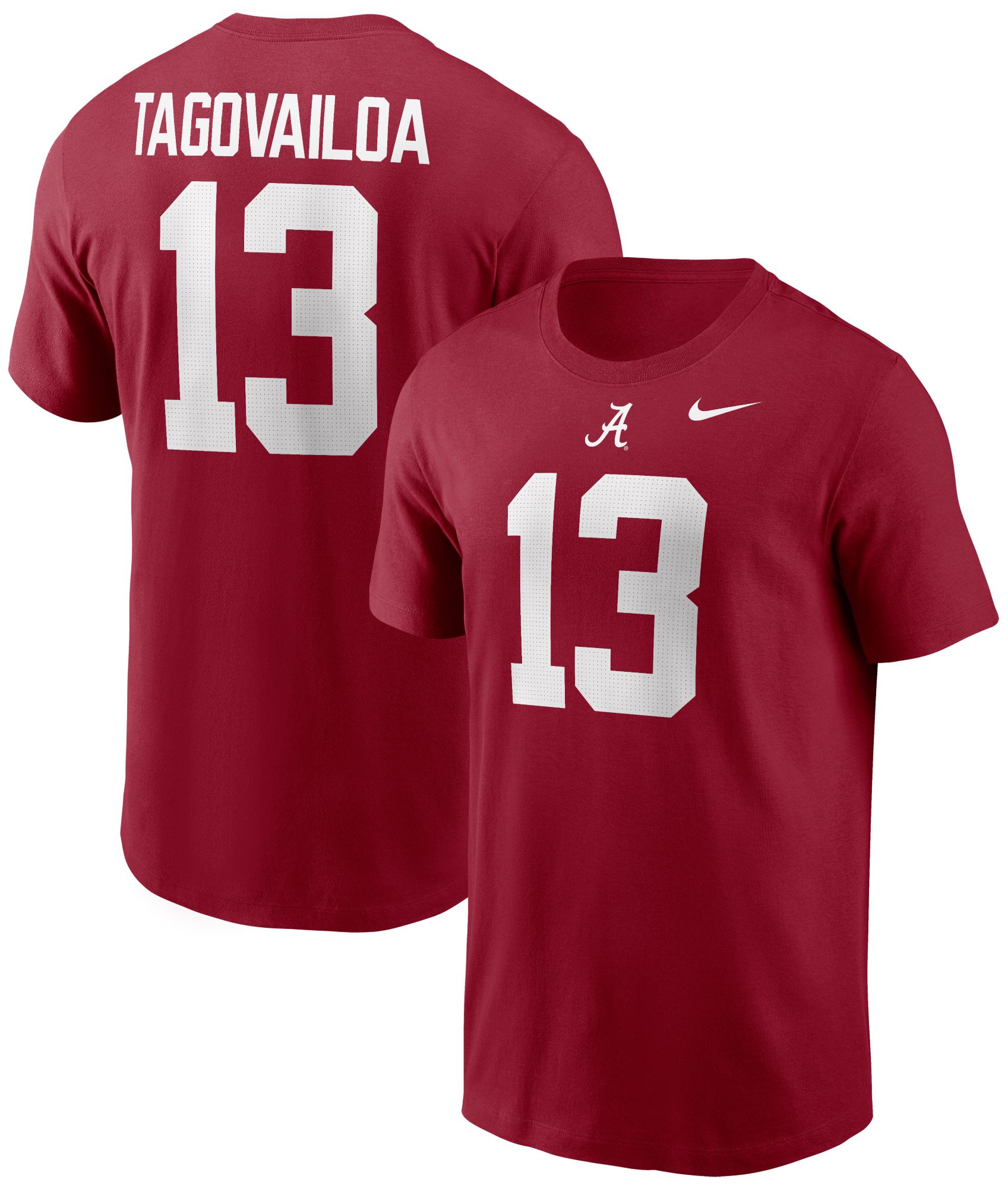 Nike Men's Alabama Crimson Tide Tua Tagovailoa #13 Crimson Jersey T-Shirt product image