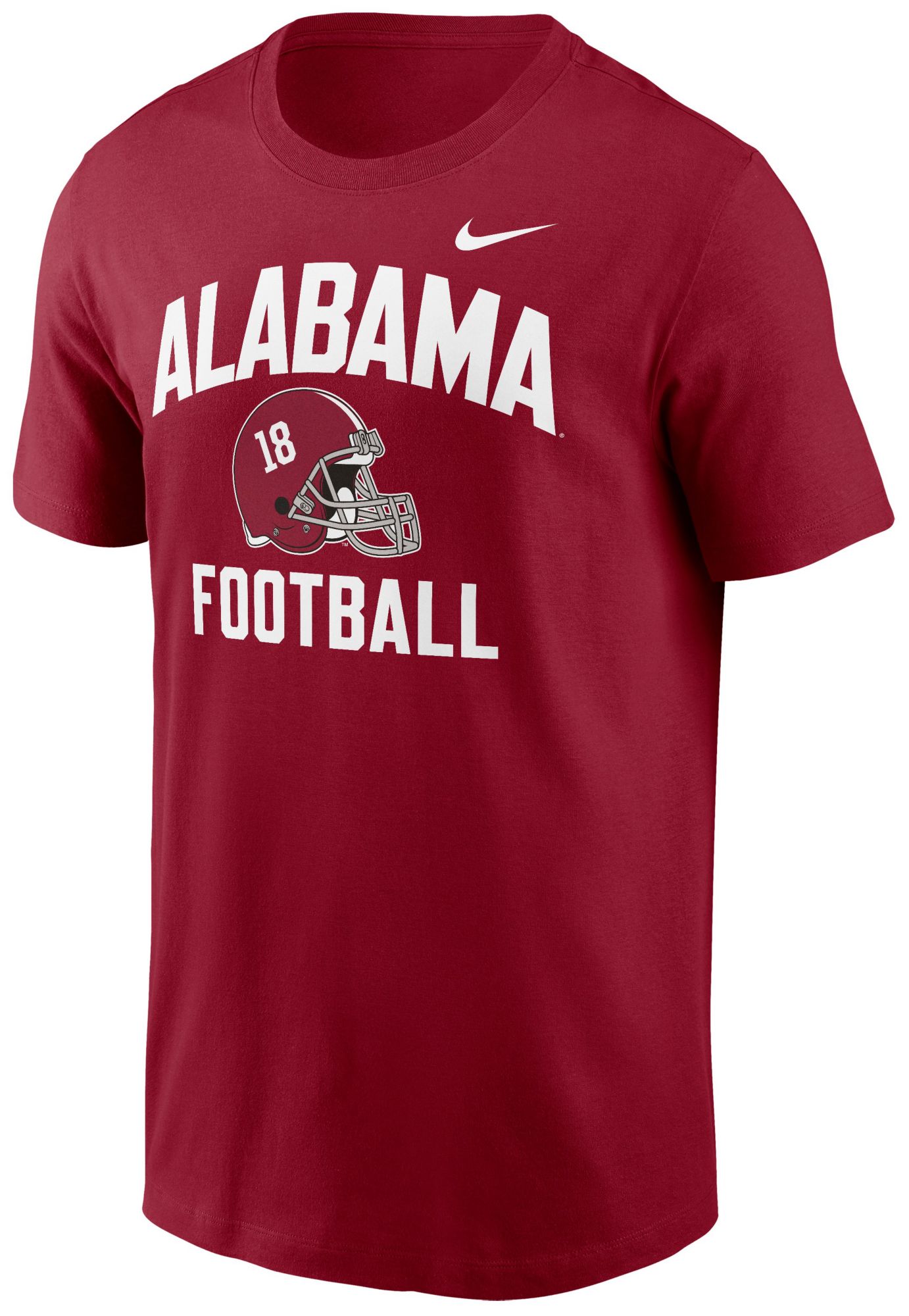 Nike Men's Alabama Crimson Tide Crimson Football Helmet T-Shirt product image