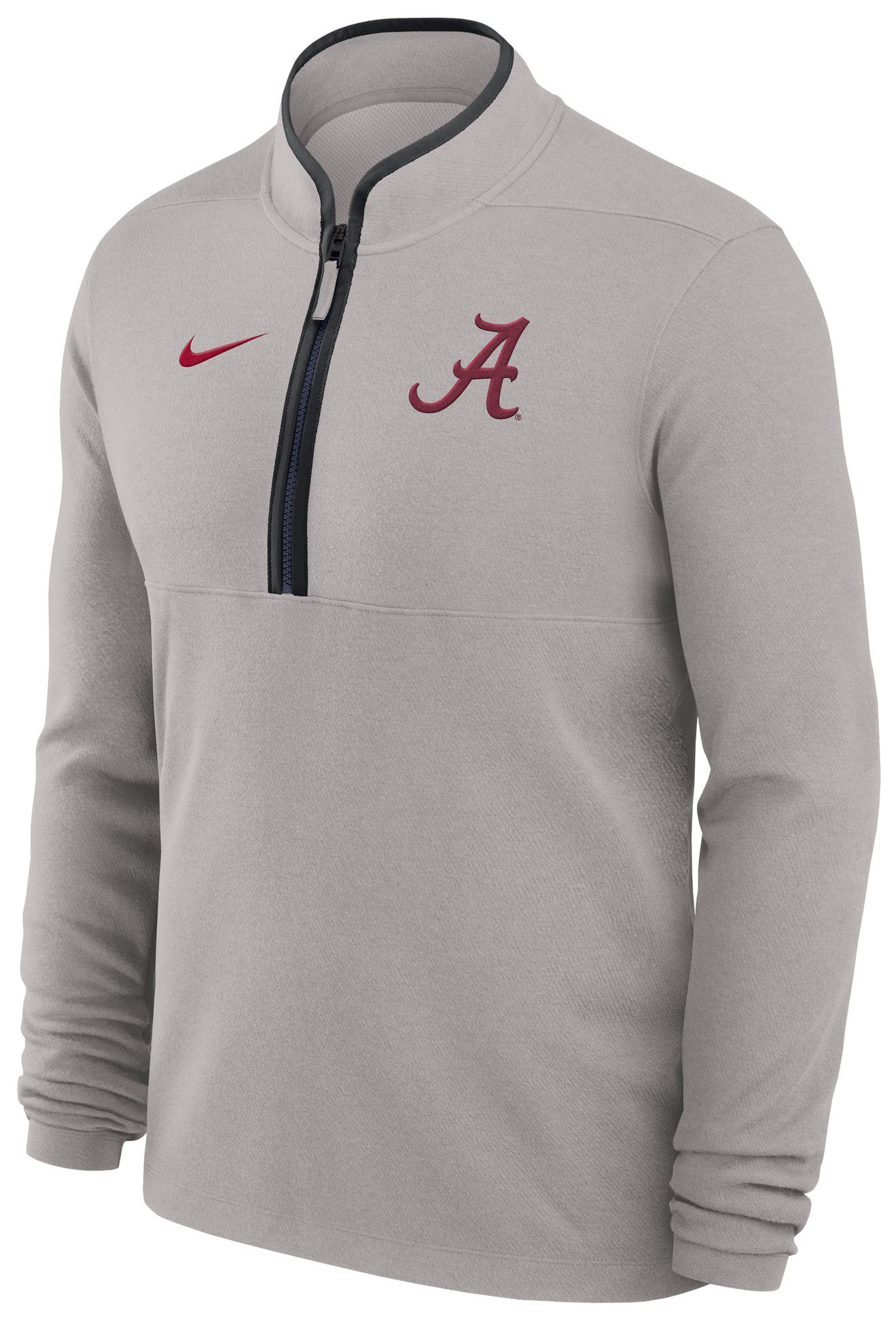 Nike Adult Alabama Crimson Tide Victory Pewter Grey 1/2 Zip Sweater product image