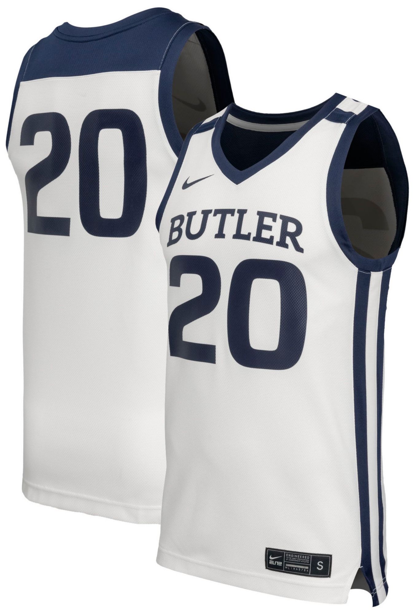 Nike Men's Butler Bulldogs White Replica Basketball Jersey product image