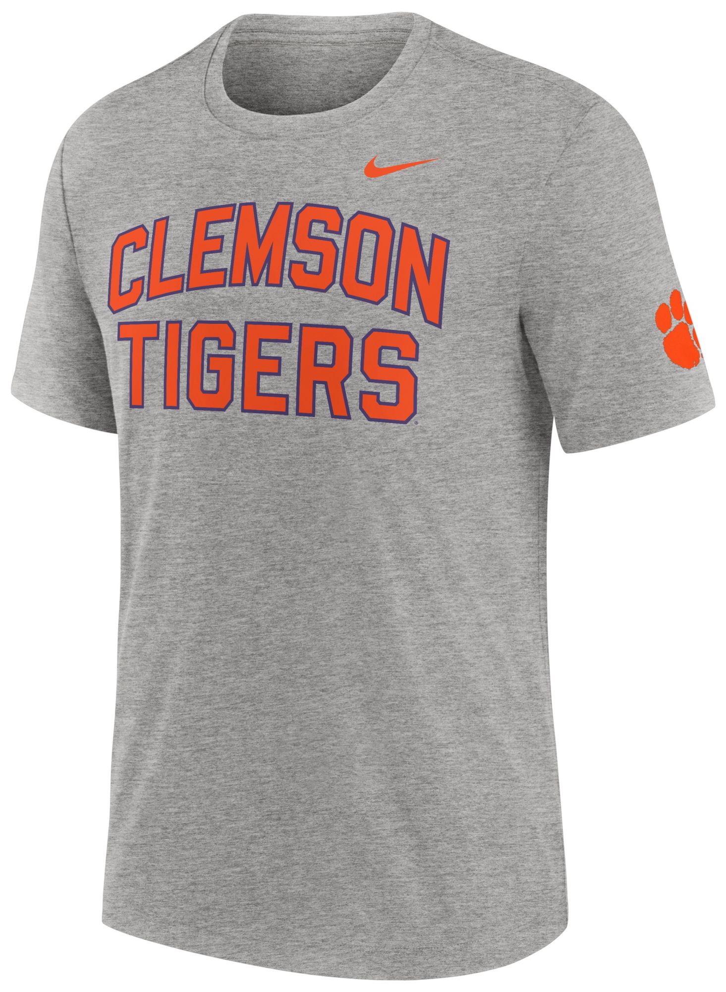 Nike Men's Clemson Tigers Grey Authentic Tri-Blend T-Shirt product image