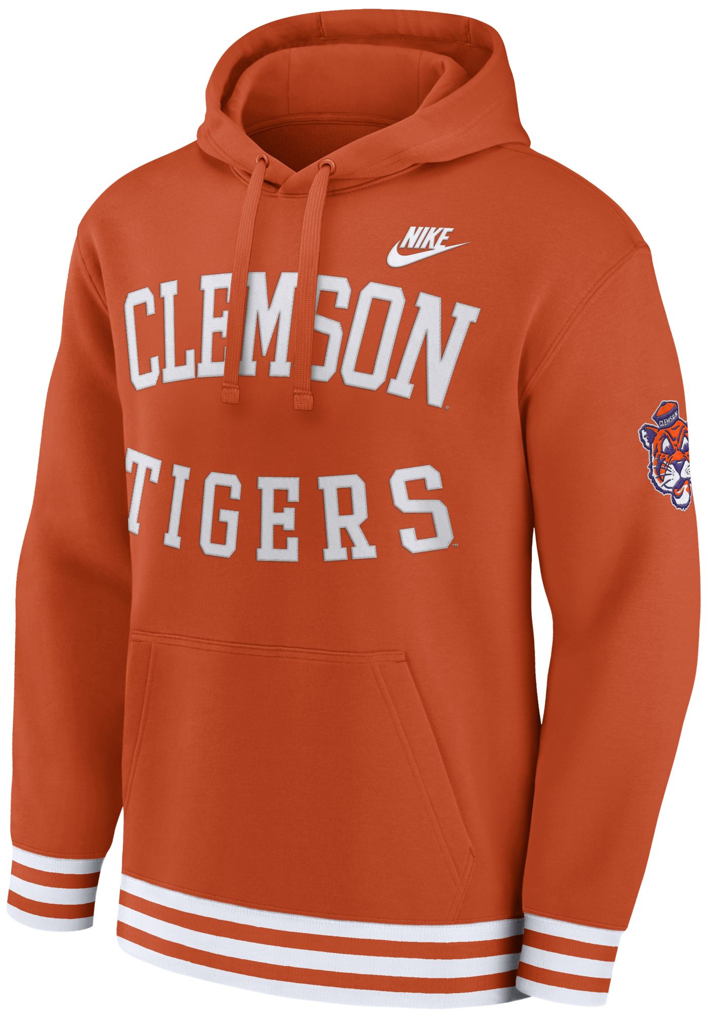 Nike Men's Clemson Tigers University Orange Retro Hoodie product image