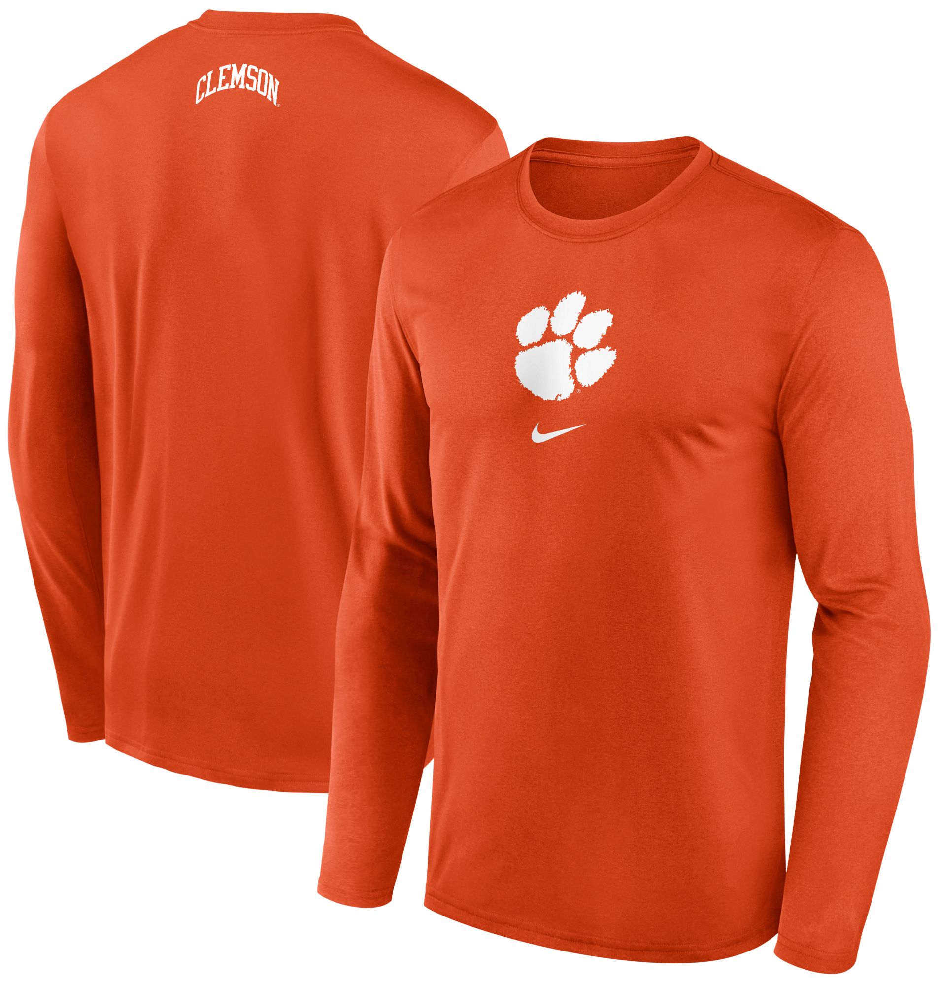 Nike Men's Clemson Tigers Orange Dri-FIT Shooter Long Sleeve T-Shirt product image