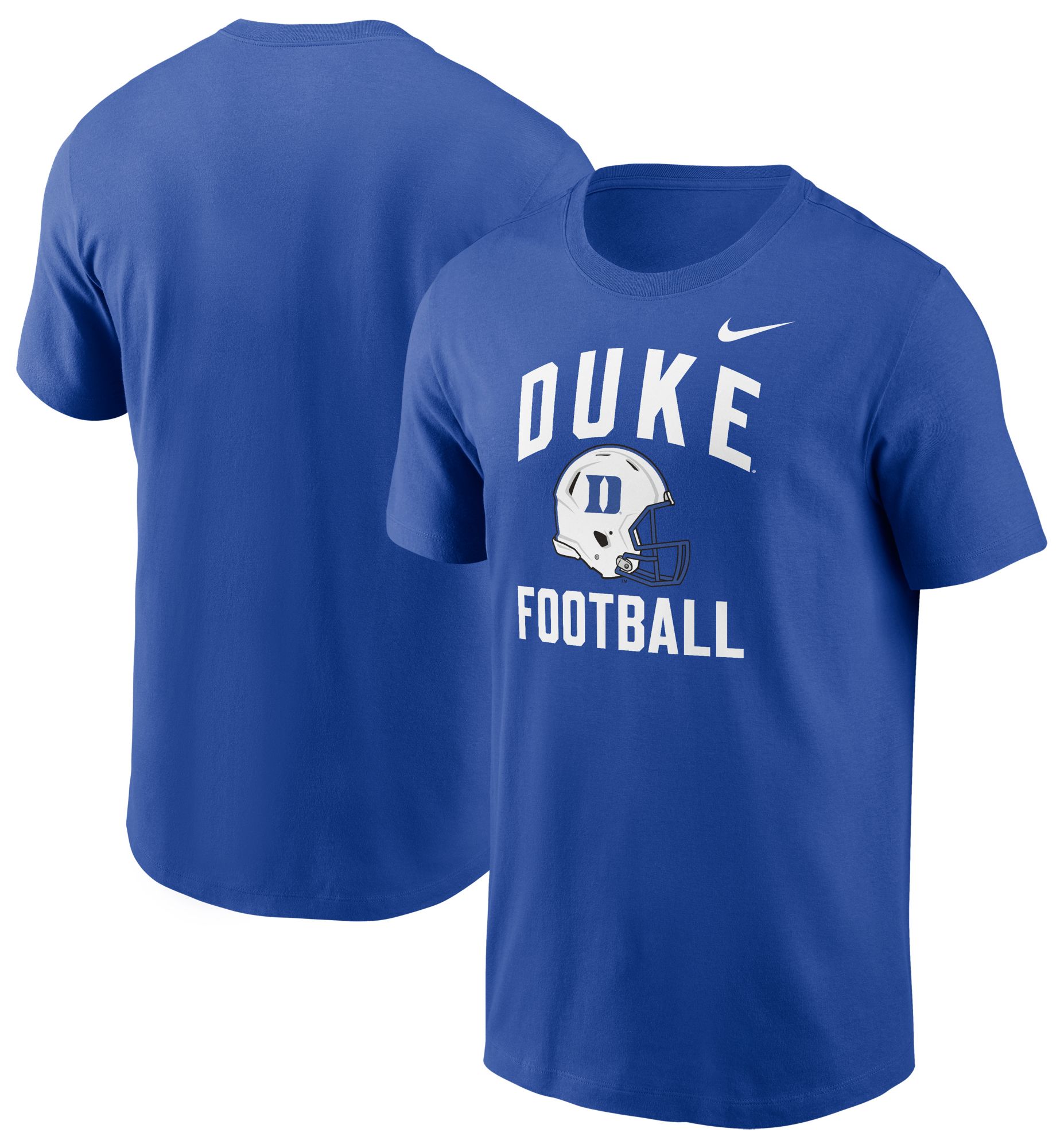 Nike Men's Duke Blue Devils Duke Blue Football Helmet T-Shirt product image